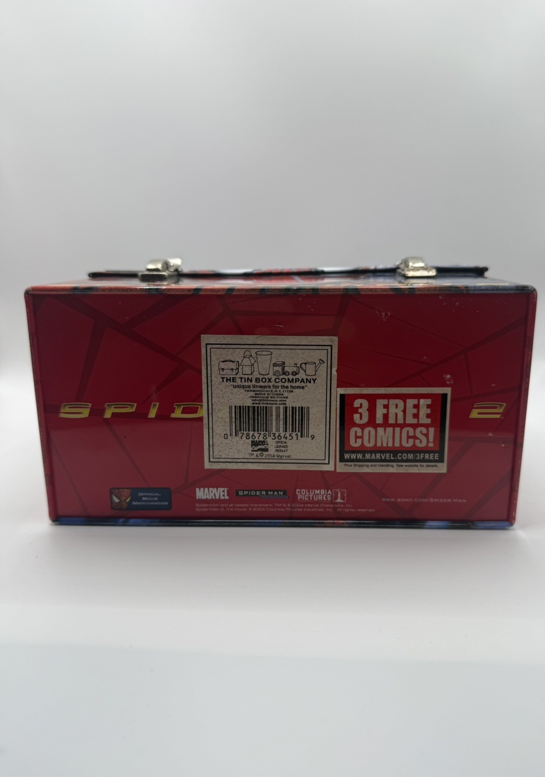 Spider-Man 2 Mini Tin Lunch Box 2004 Marvel Characters