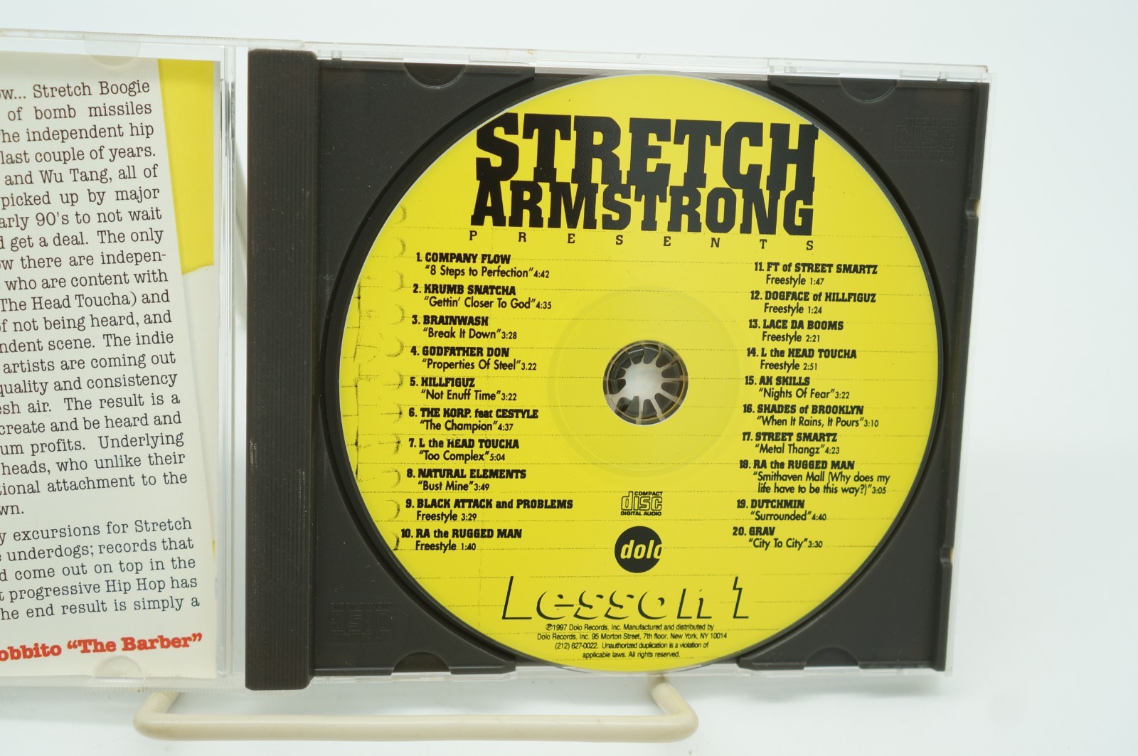 Stretch Armstrong Lesson 1 CD Bobbito 1997