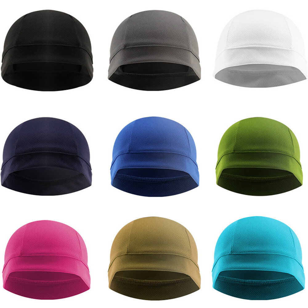 Men Women Running Beanie Caps Moisture Wicking Skull Caps Helmet Liner Headwear