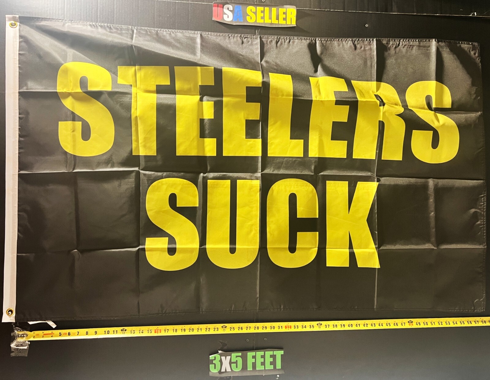 Football Flag FREE SHIPPING Steelers Suc Cleveland Browns Beer Man Cave USA 3x5'