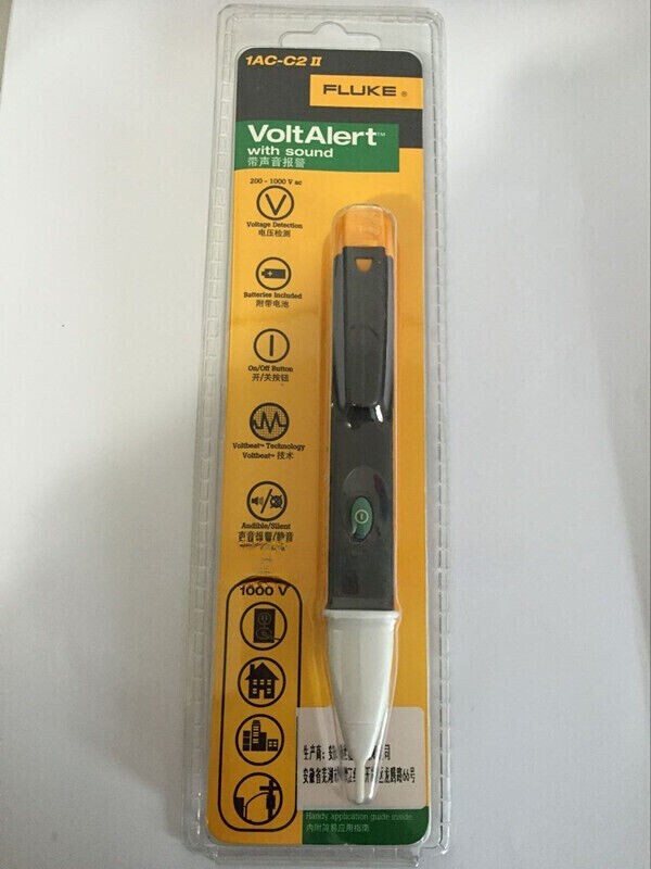 Fluke 1AC-C2-II 200V-1000V Non-Contact Voltage Detector Pen Original packaging/F