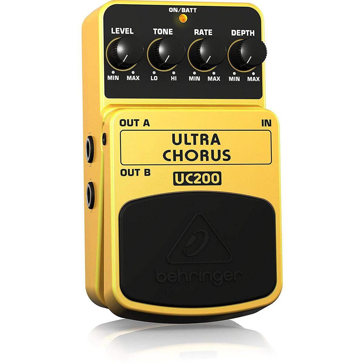 Behringer UC200 Ultimate Stereo Chorus Instrument Effects Pedal,Yellow