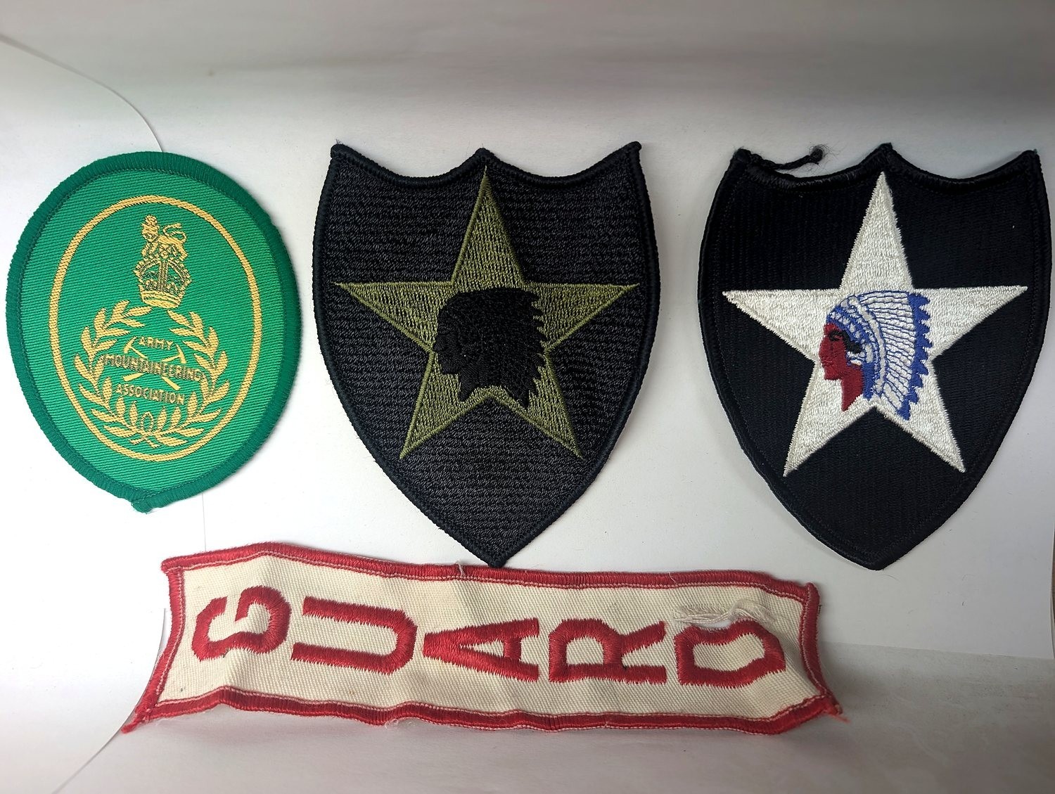 US Army Patch Lot 8pc 2nd Infantry Division FORSCOM Army Mountaineering