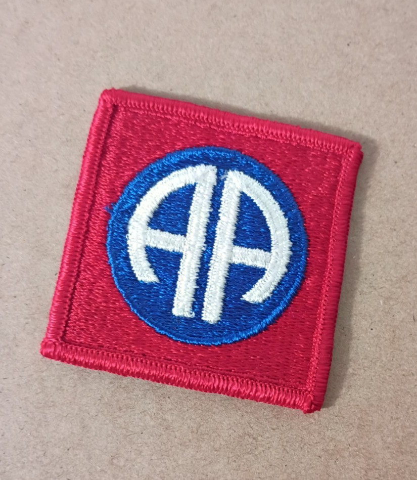 82nd Airborne Army Patch Red Square Blue Circle AA 2.5 in