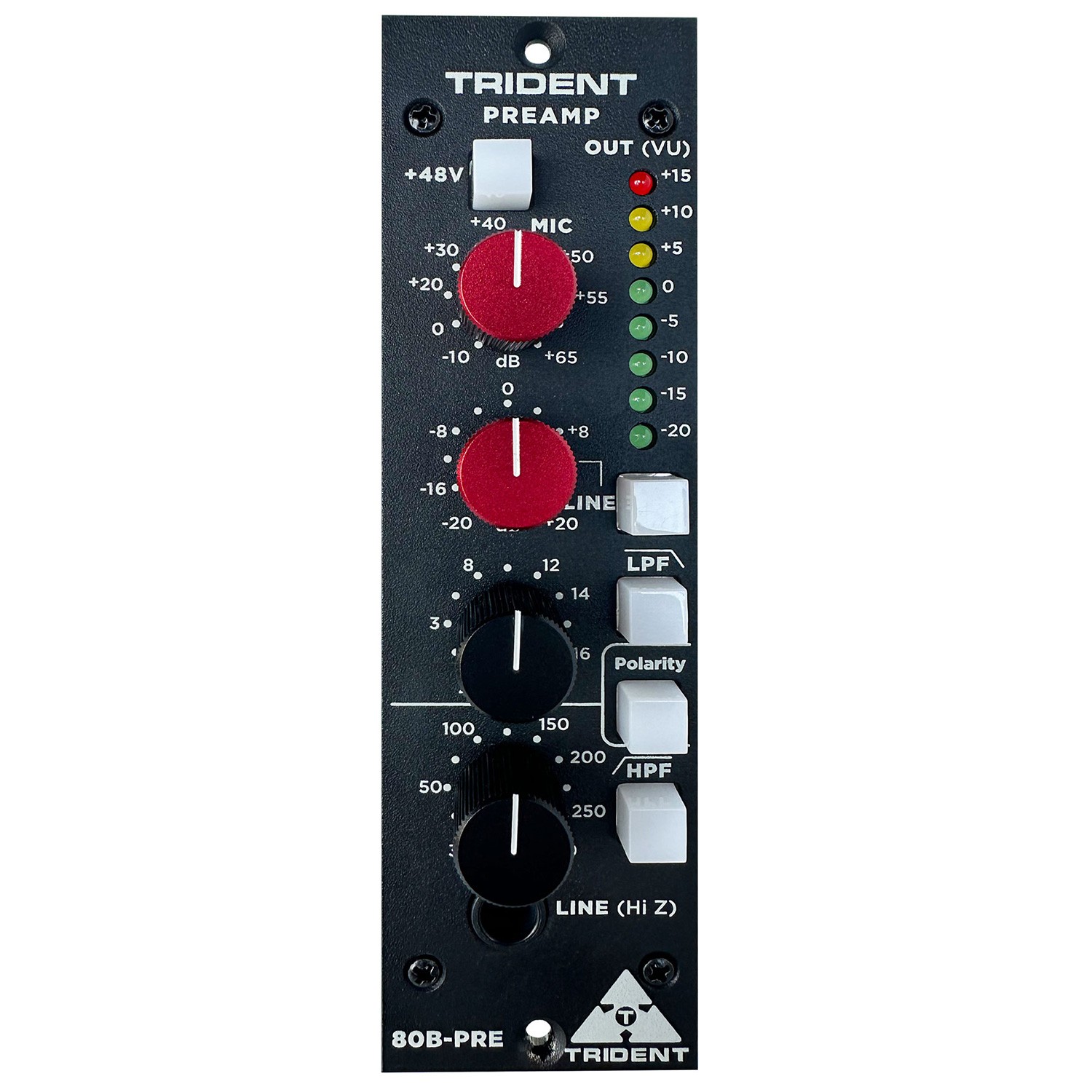 Trident 80B-PRE 500 Series Microphone Preamplifier Single-Slot Module