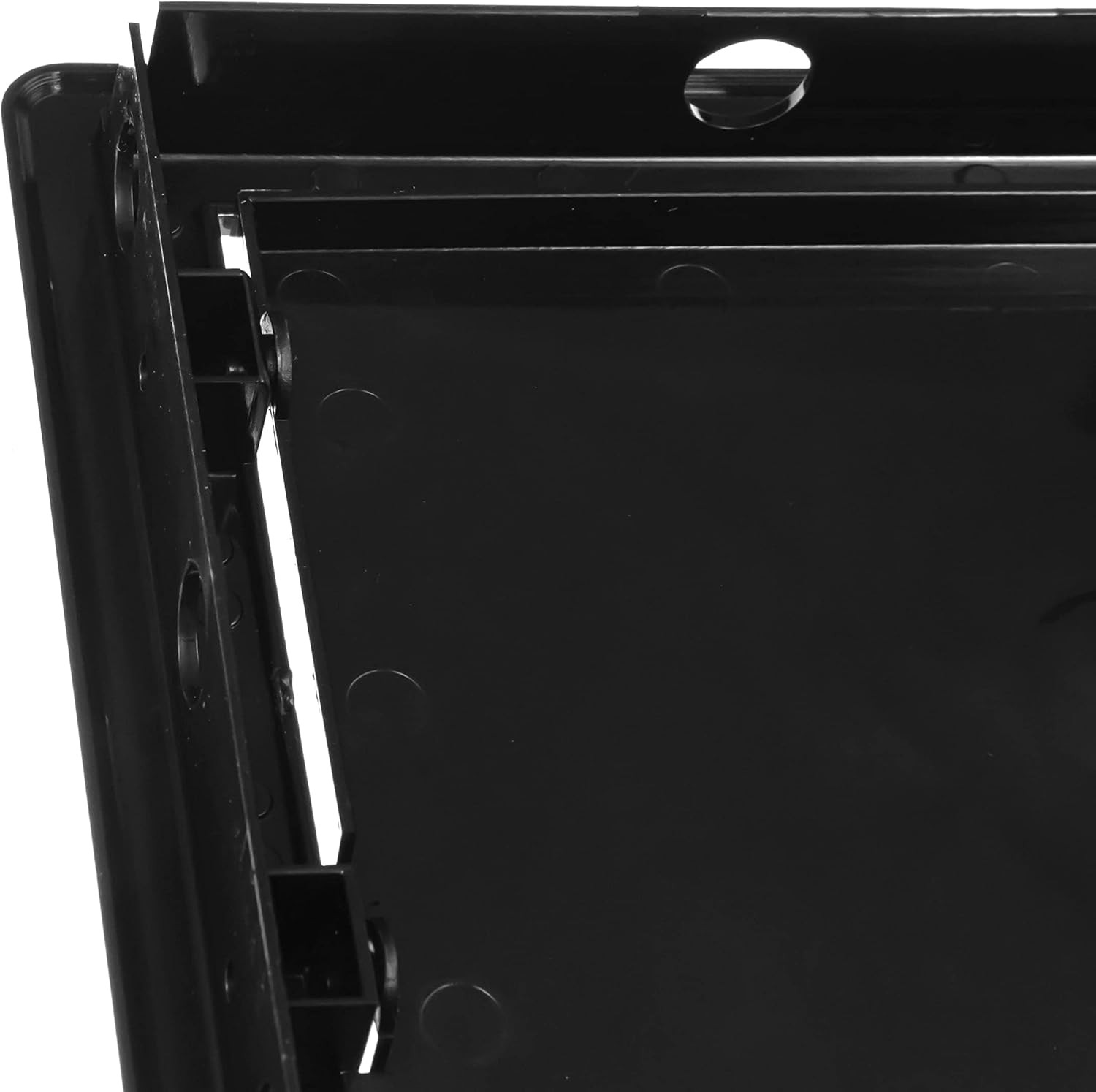 6" X 8" Black Plastic Access Panel - Drywall Wall Access Door for Plumbing, Elec