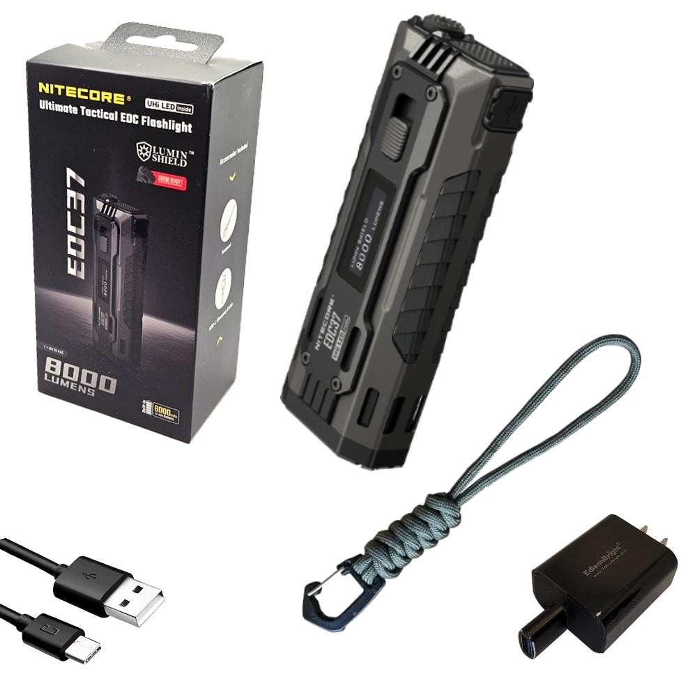 Nitecore EDC37 8000 Lumen Rechargeable Compact LED Tactical Flashlight
