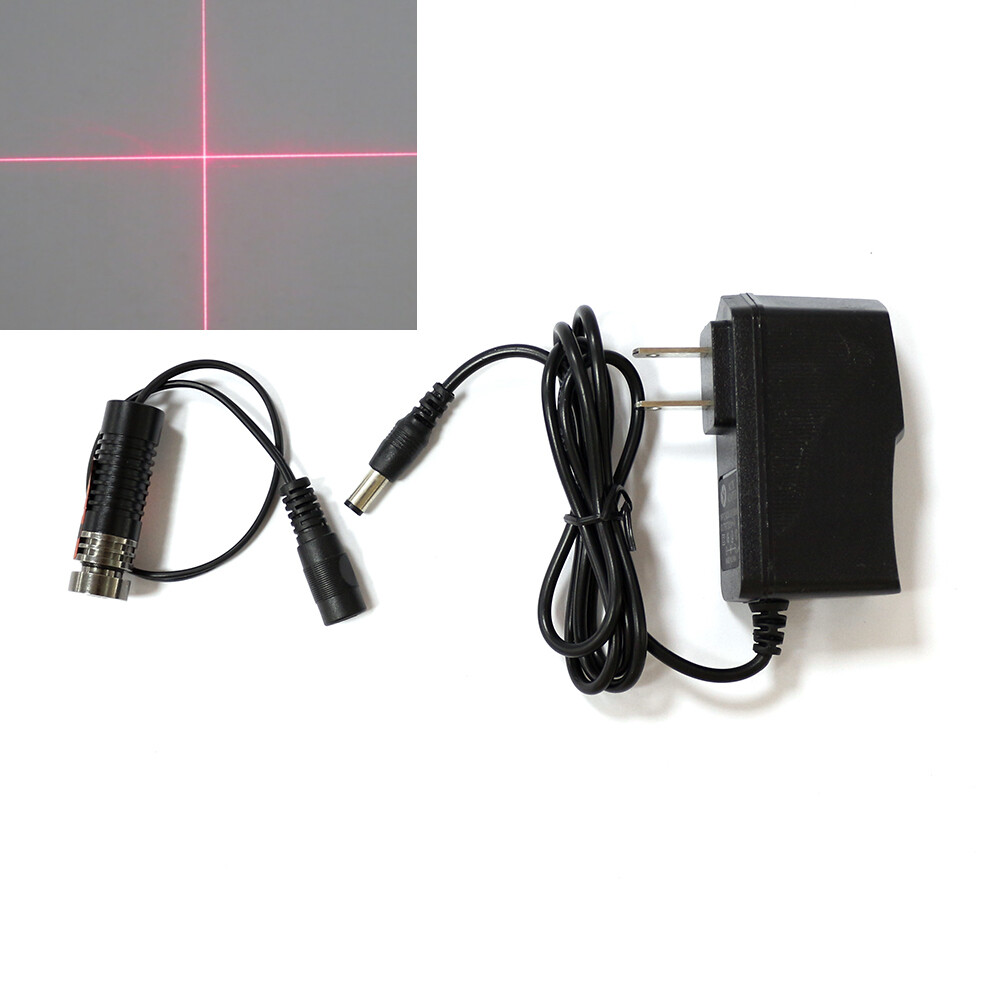 3-5V DC 650nm 660nm 200mw Adjustable Red Laser Cross Diode Module 14.5x45mm AC