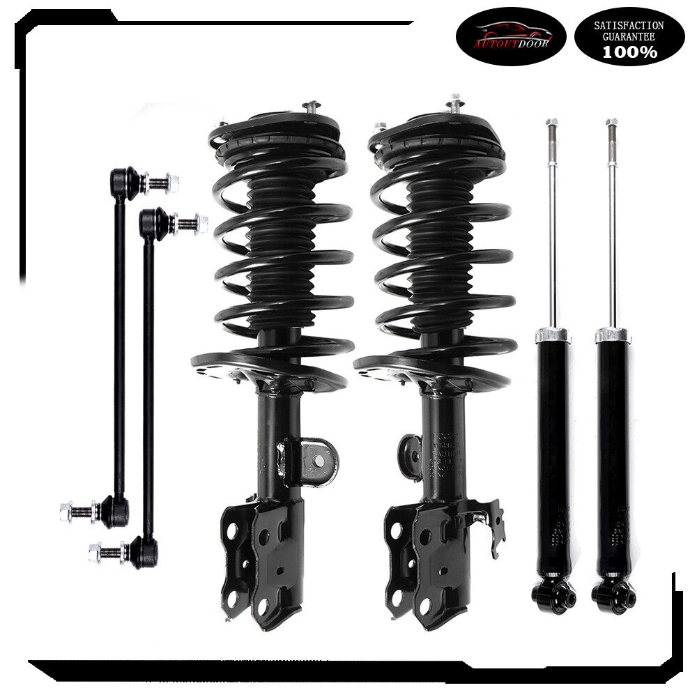Front Complete Struts Rear Shocks Sway Bars Kit For 2010-2015 Toyota Prius