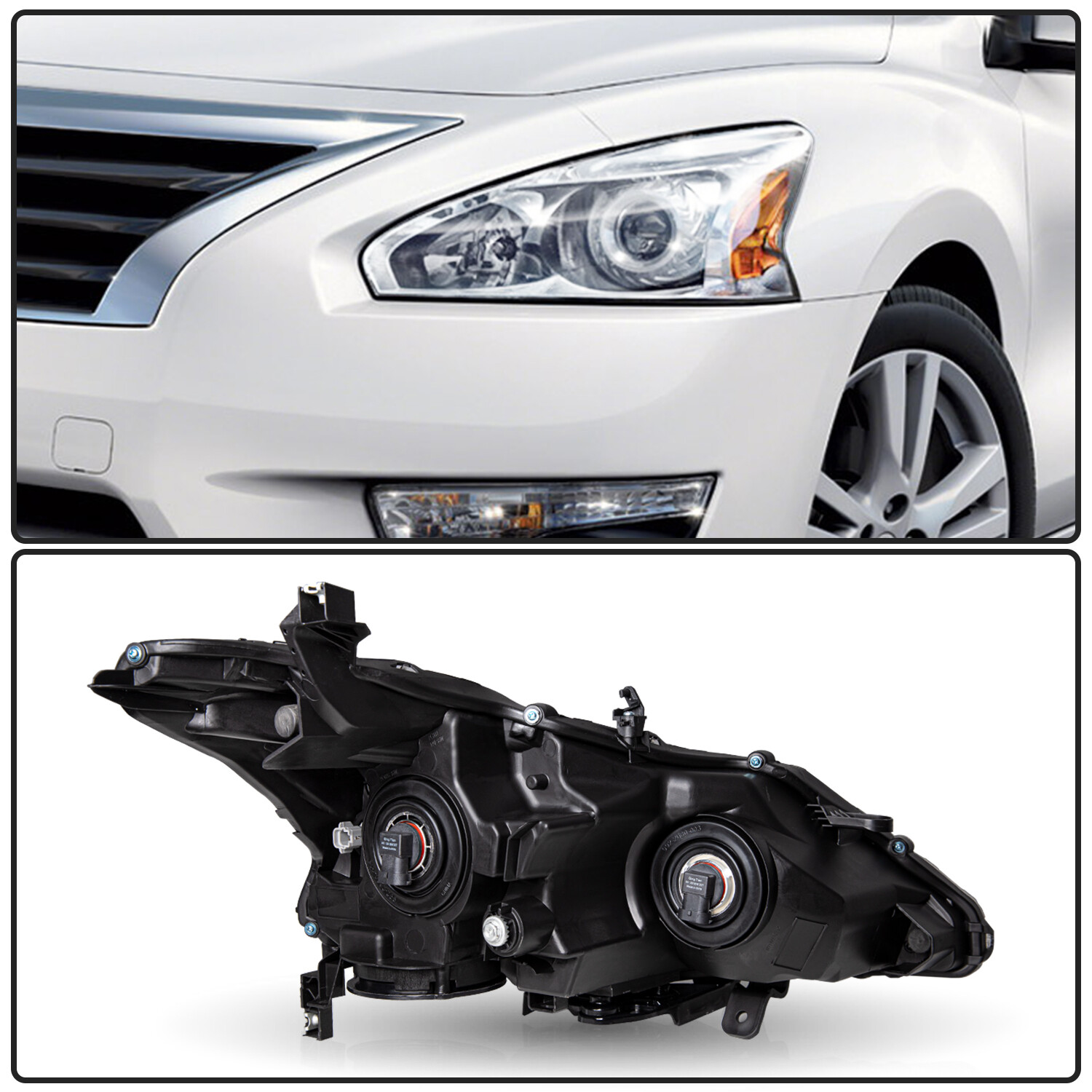 For 2013 2014 2015 Nissan Altima Sedan Halogen Projector Left Driver Headlight
