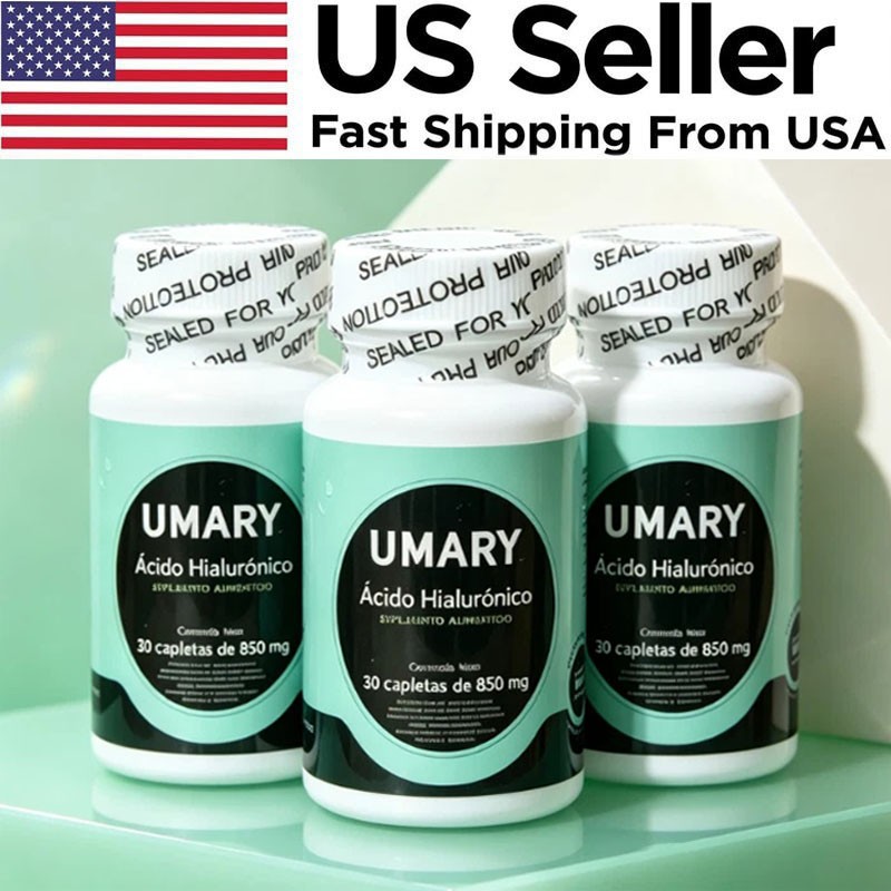 3 bottles Hyaluronic Acid 30 Capsules 850mg Daily Health Supplement New--