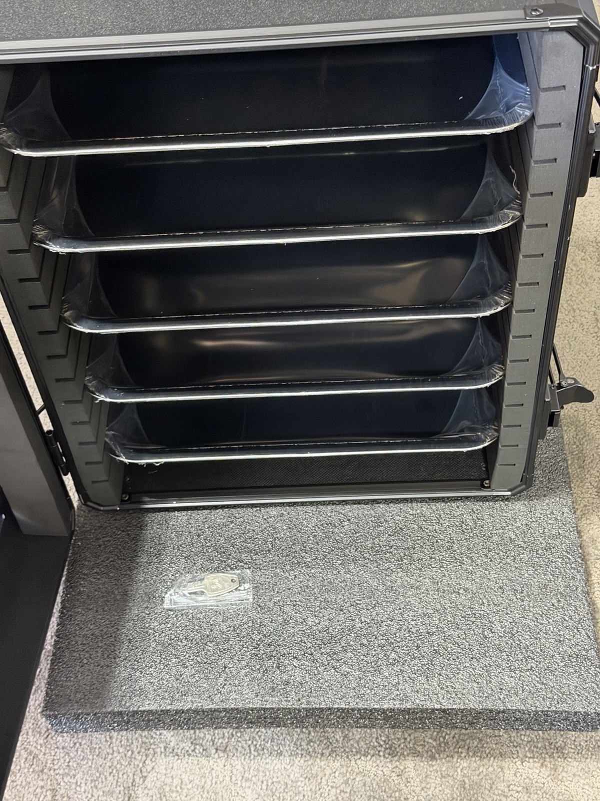 WELIDAY Miniatures Storage Case Aluminum Frame 5 Tray Medium