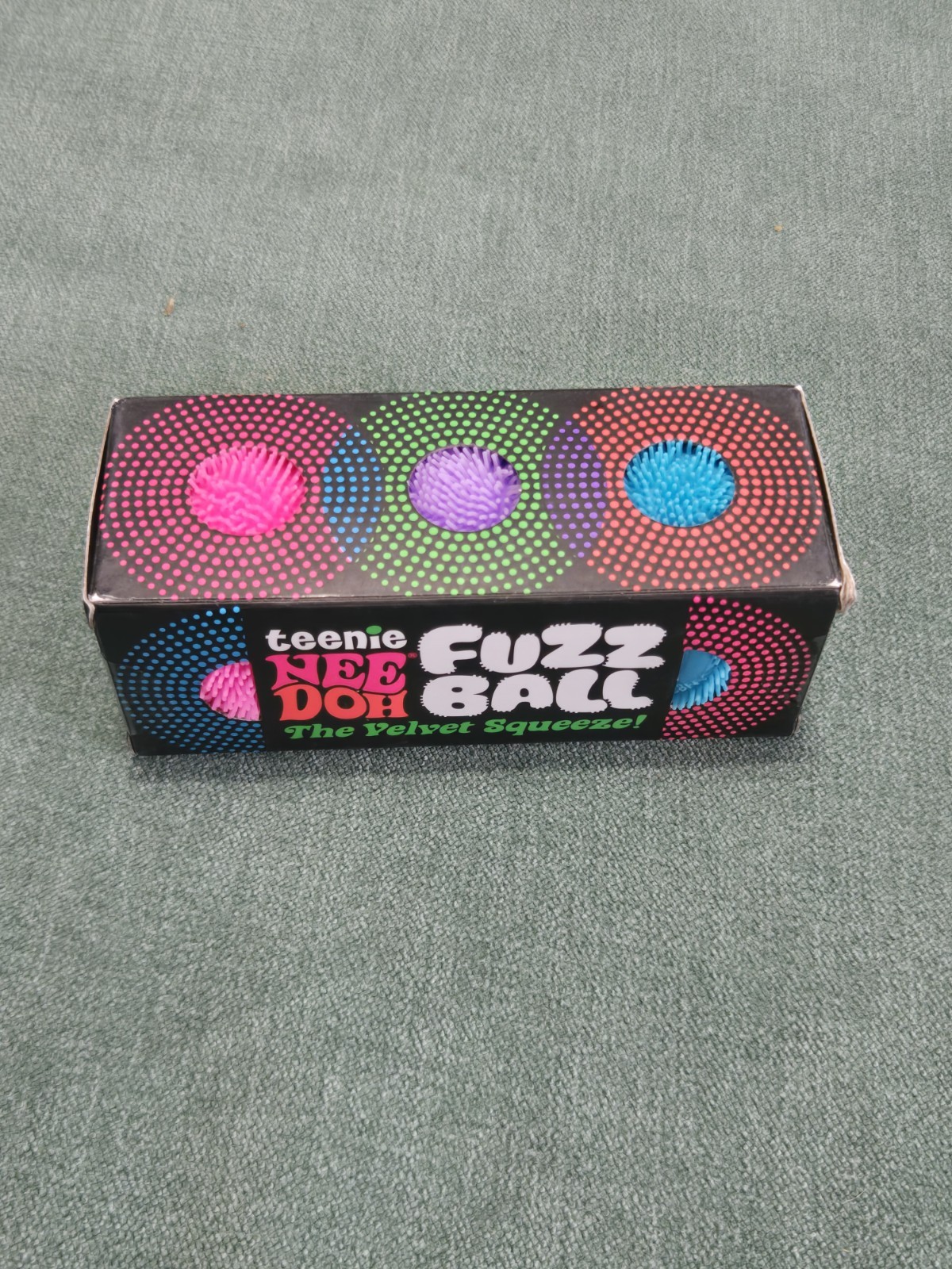 NeeDoh Teenie Fuzz Ball 3 Pack Mini Nee Doh Fuzzball AUTHENTIC. Random Color