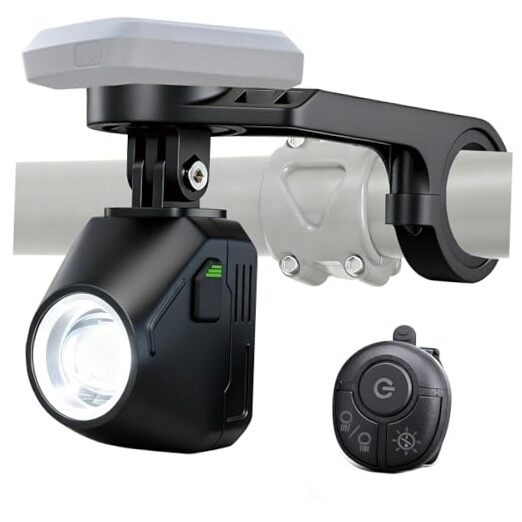 1600 Lumen Bike Lights for Night Riding 4000mAh Rechargeable Bicycle Black