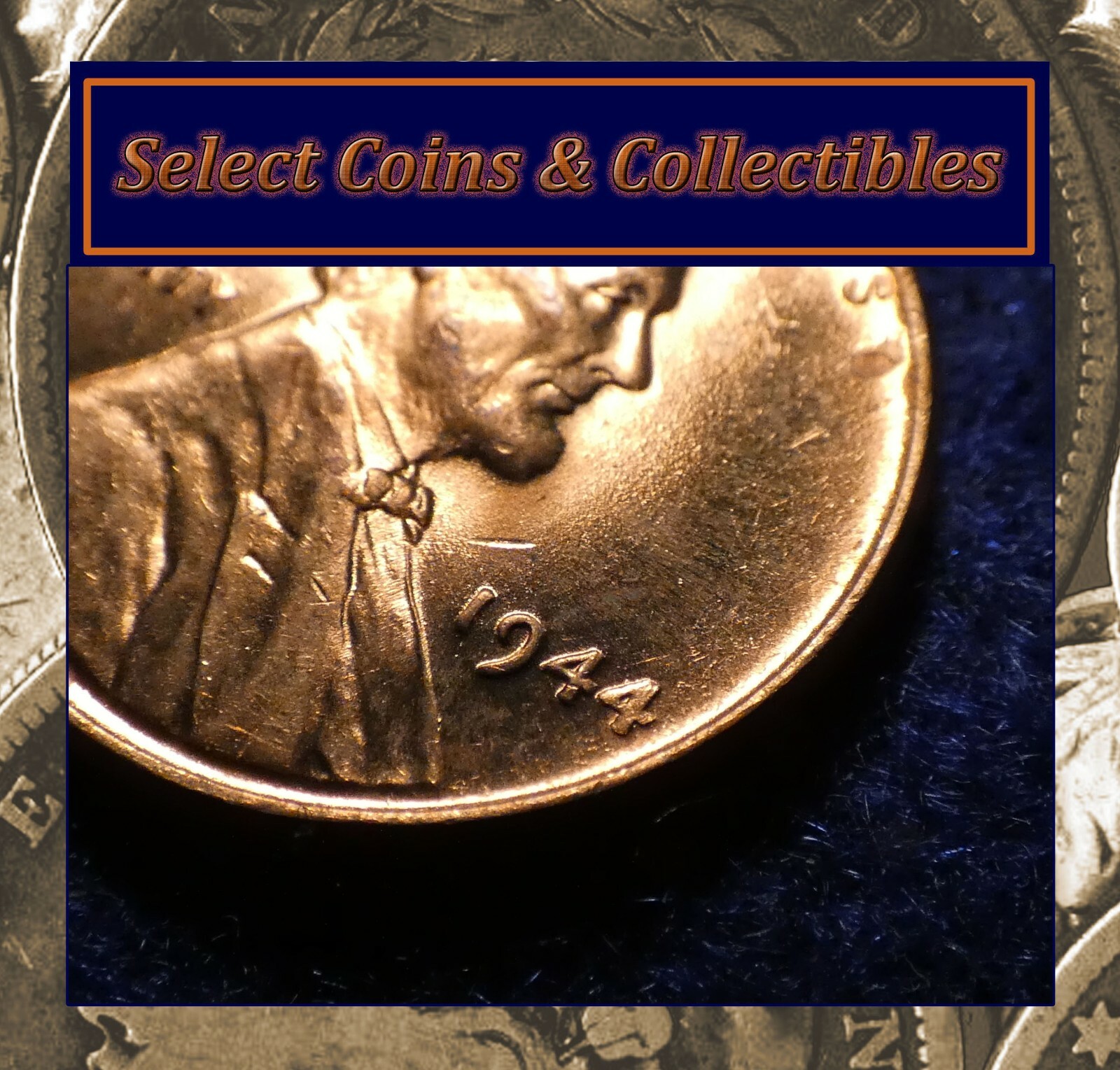1944 Lincoln Wheat Cent Double Die WDDO-001 Fiery Red BU Beauty! No-456