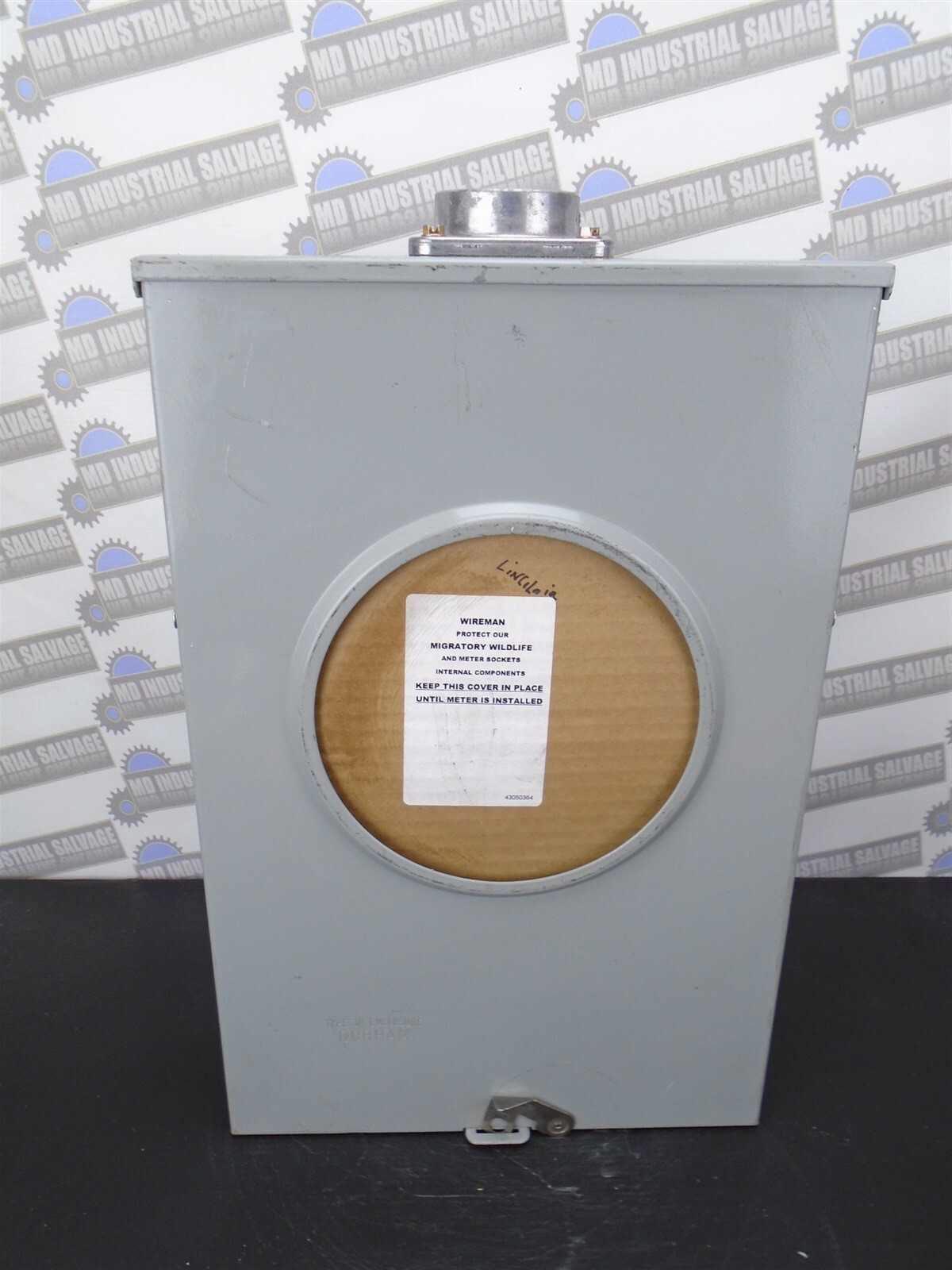 DURHAM - 200A - 600V, 1 PH, 4 JAW - METER SOCKET - MTT83395C-VP02 - NEW w/MODS