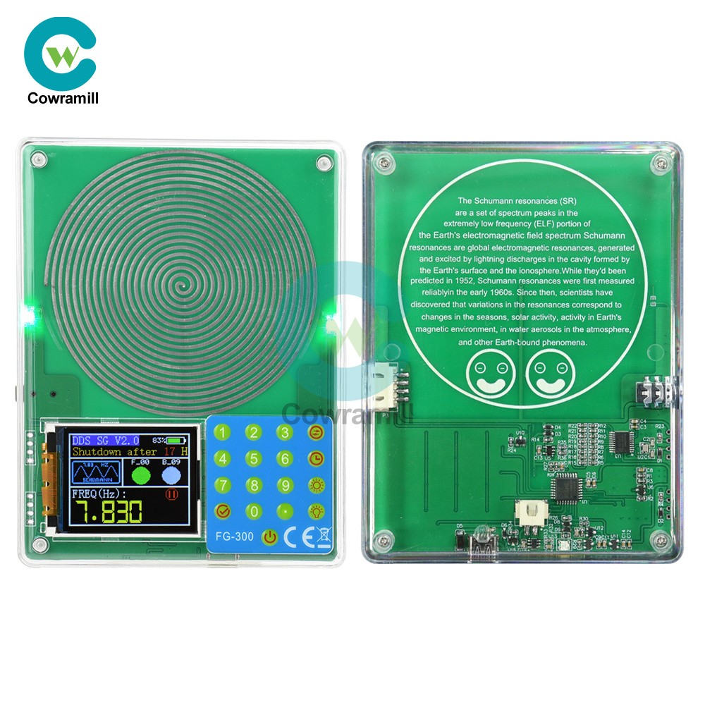 FG-300 DDS Function Signal Generator 0.001Hz-200KHz TFT Schumann Wave Generator