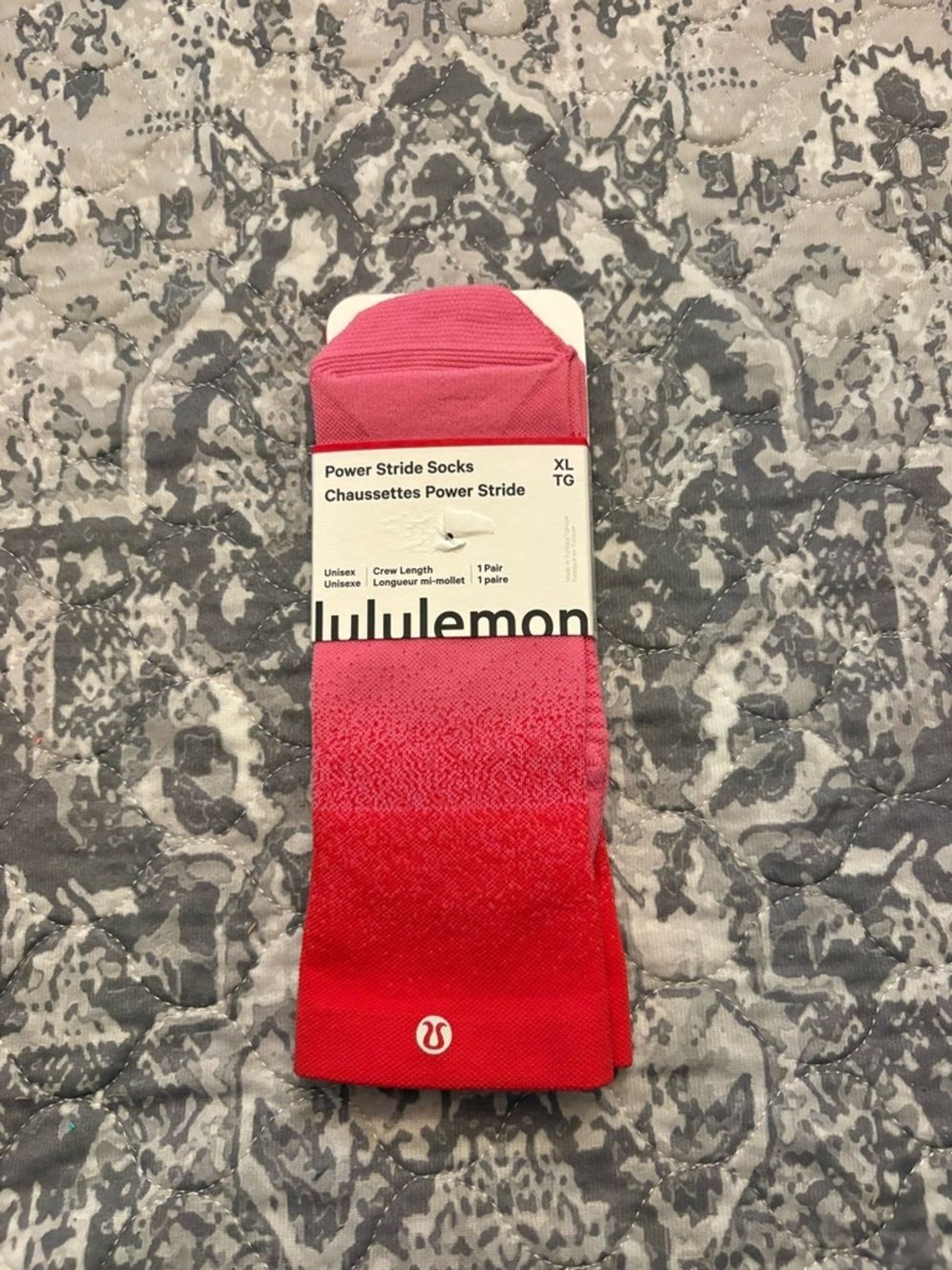 NWT lululemon athletica Power Stride Crew Socks - XL