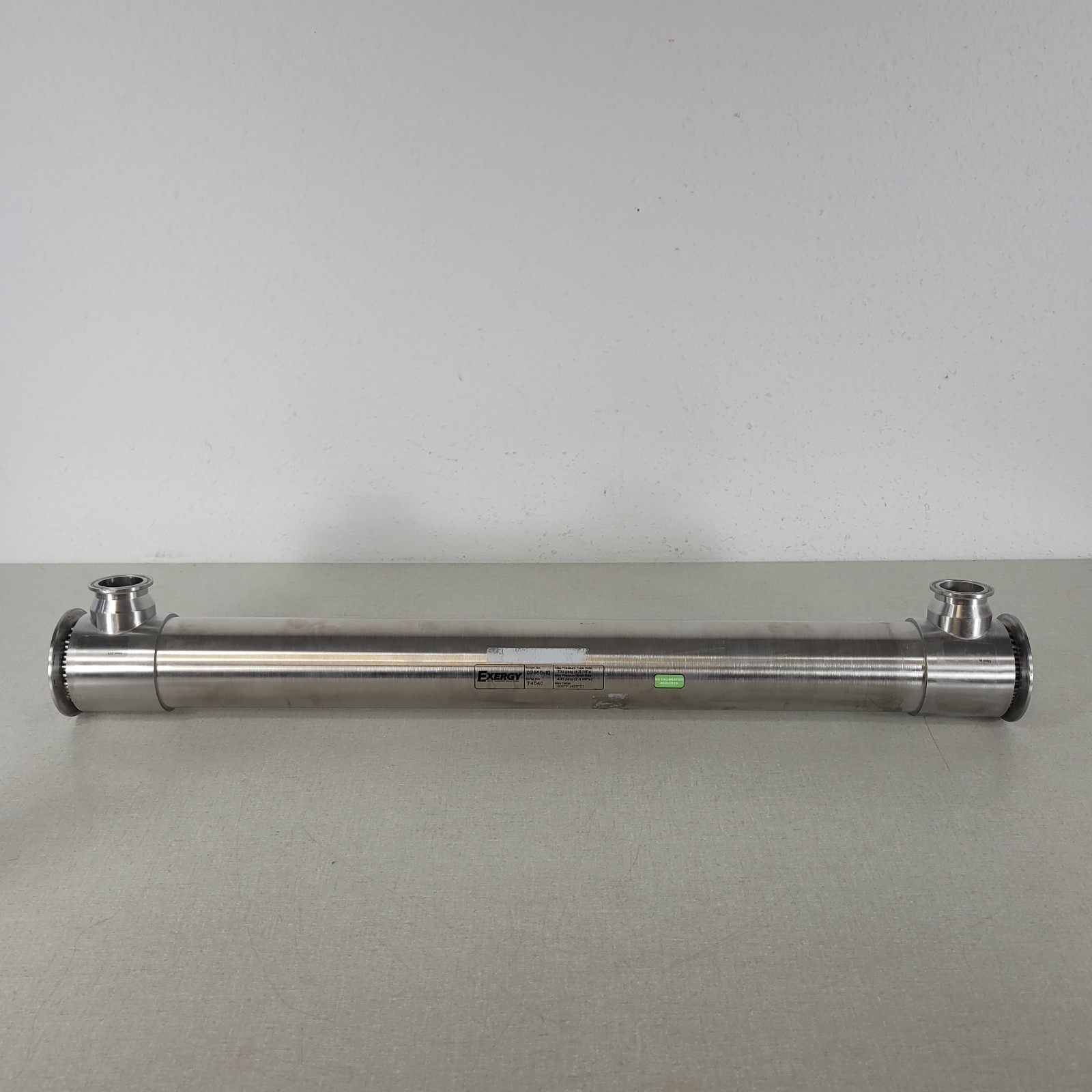 Exergy 02655-10 Double Tubesheet Shell Tube Sanitary Heat Exchanger 20.3sqft