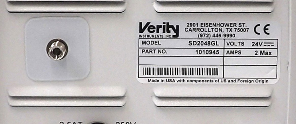 Verity Instruments 1010945 High Resolution Spectrometer SD2048GL New Surplus