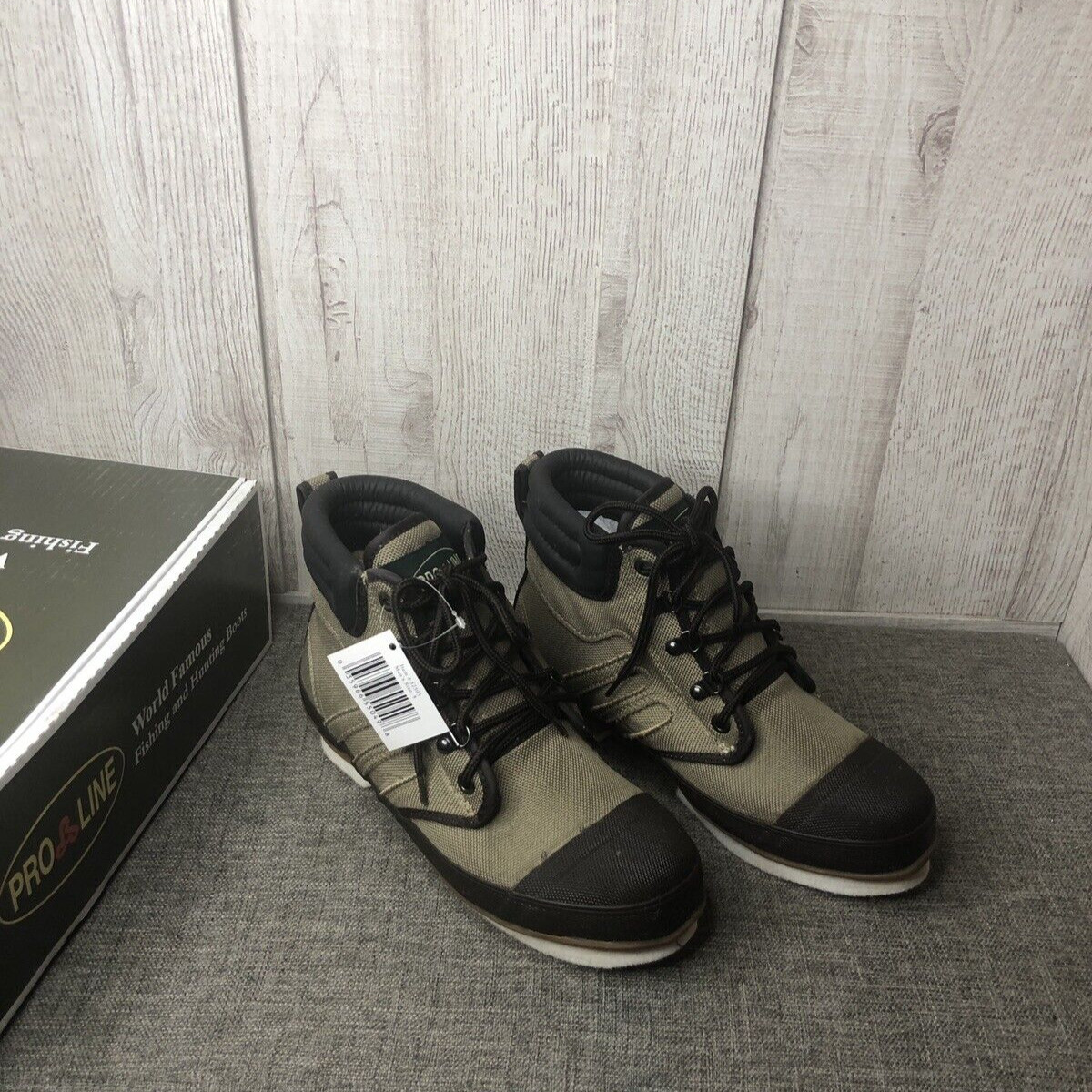 Pro Line Mens Boots Size 8 Brown Fishing Hunting Wading Outdoor Lace Up Shoes
