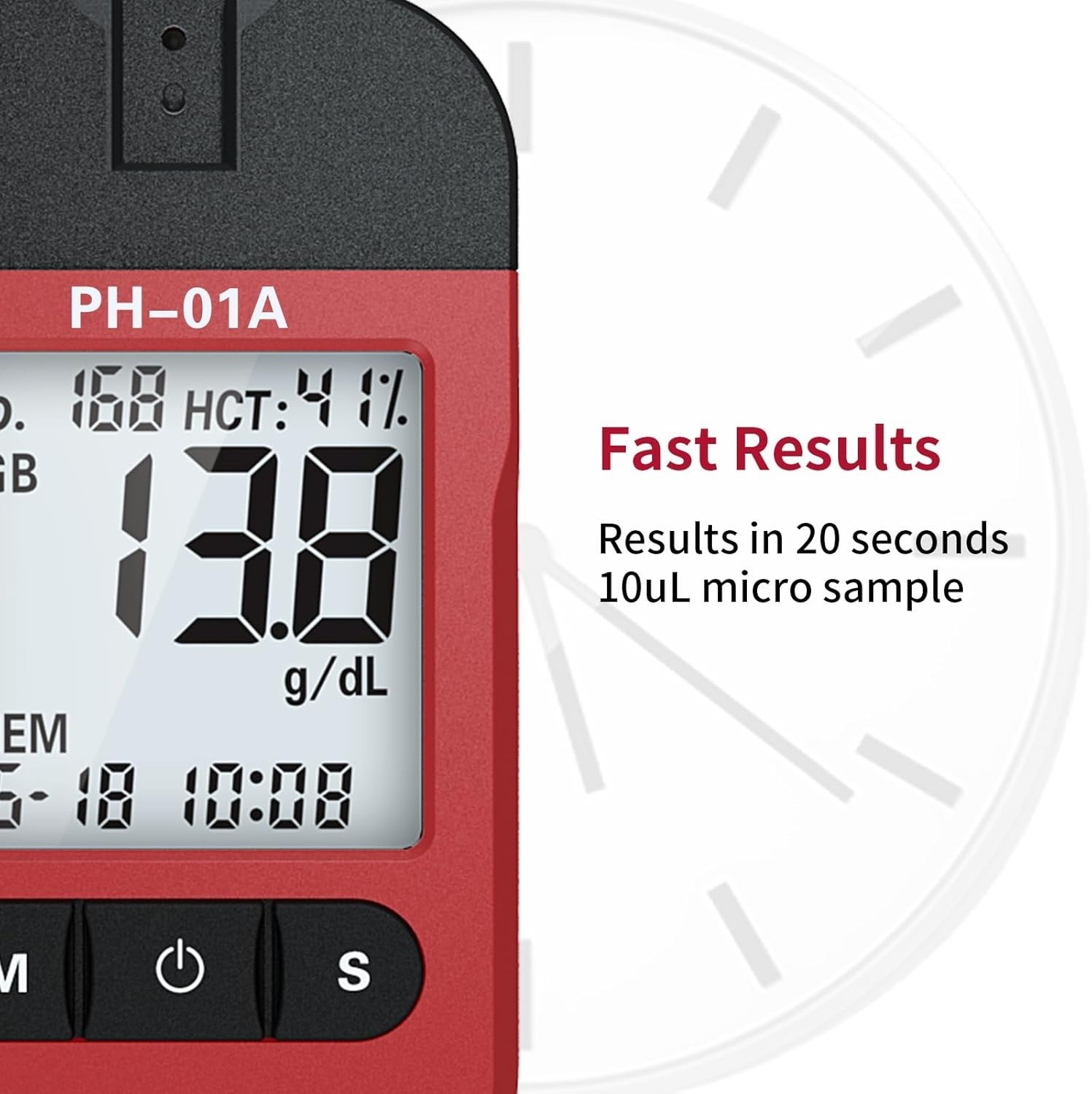 Hemoglobin Test Meter Kit 25 Test Strips & Lancets Home Blood Testing gt