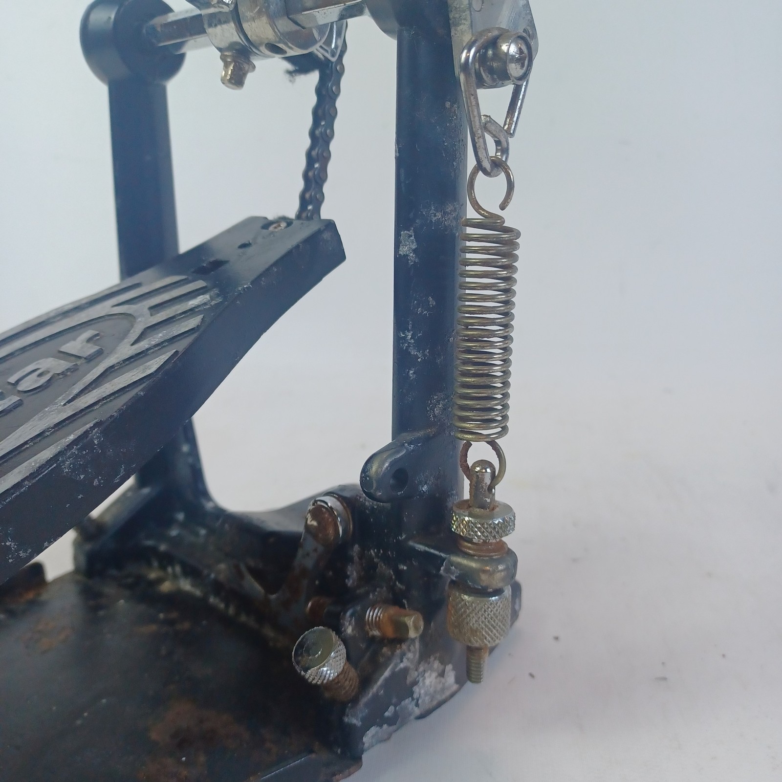 *Gibraltar Chain-Drive Bass Drum Pedal Single-Spring Kick Vintage 90s Solid Base