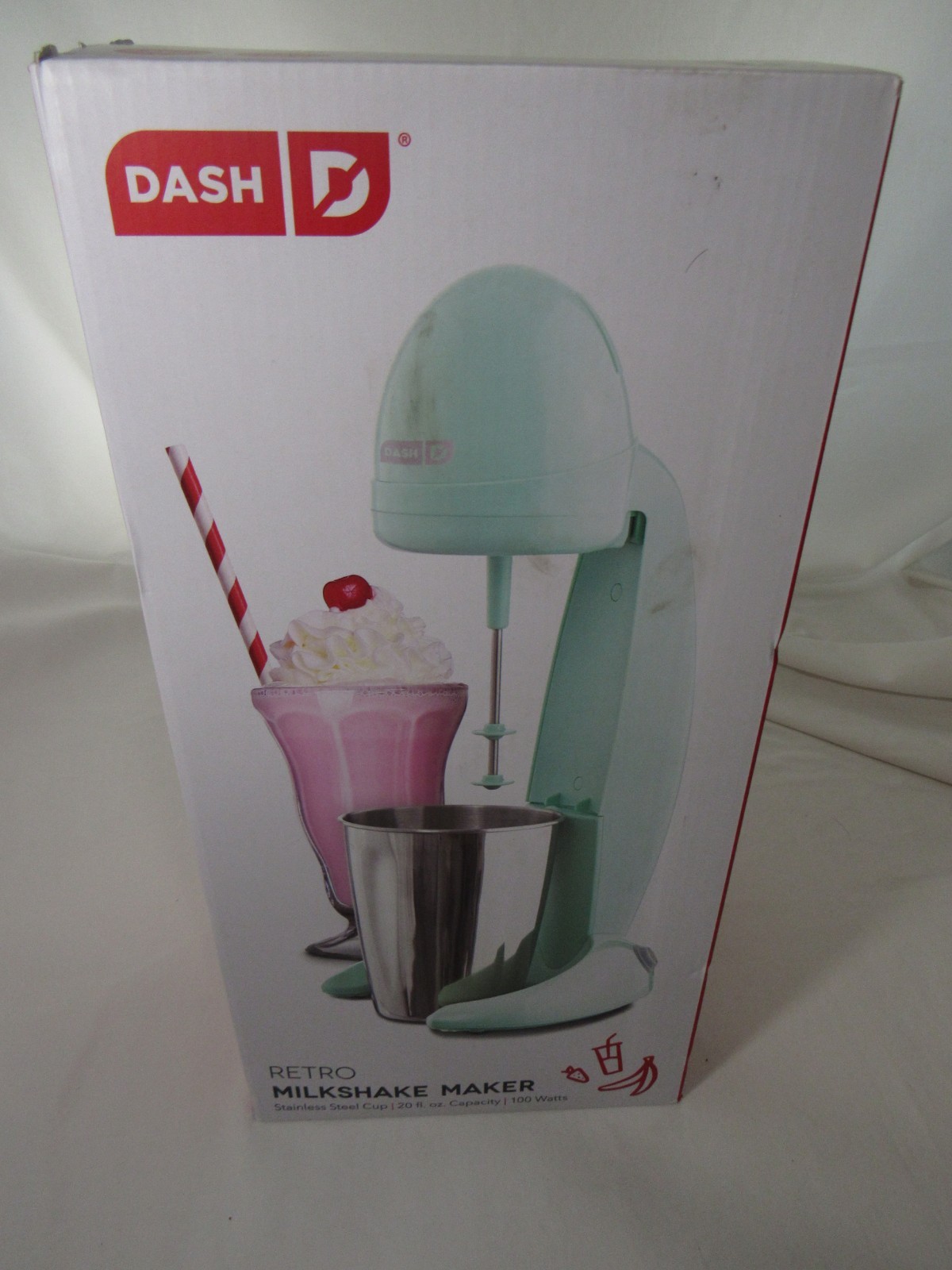 Dash Retro Stainless Steel Cup 20 Oz. Milkshake Maker 6 Piece