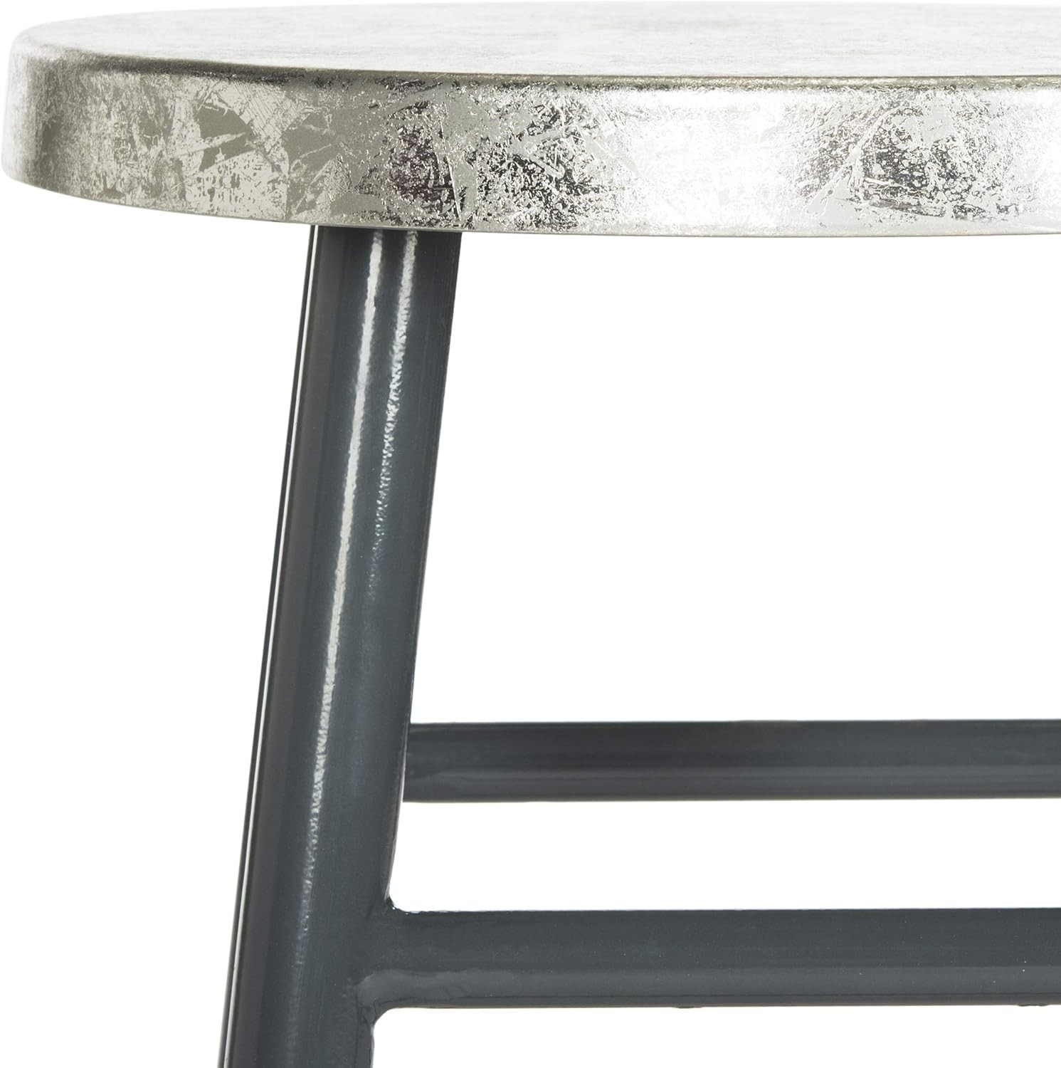 Home Collection Kenzie Grey & Silver 24-inch Counter Stool