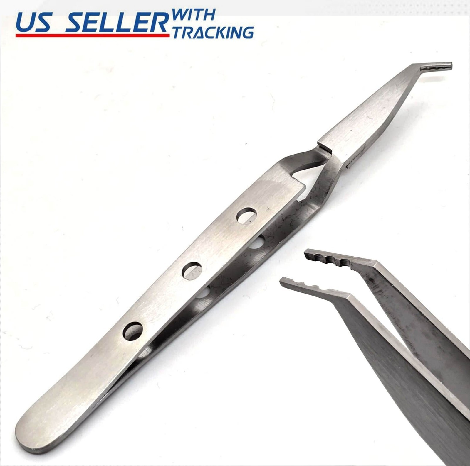 STAINLESS STEEL BRACKET HOLDING PLACING Orthodontic Dental Forceps Tweezers