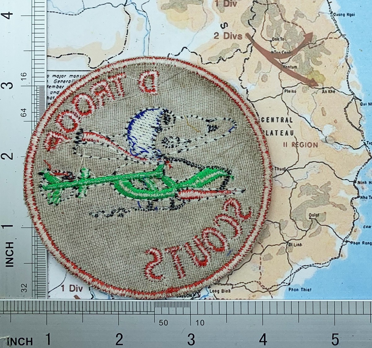 Patch , Snoopy Patch , USAF , Recon , Vietnam War , D TROOP SCOUTS , P2-19