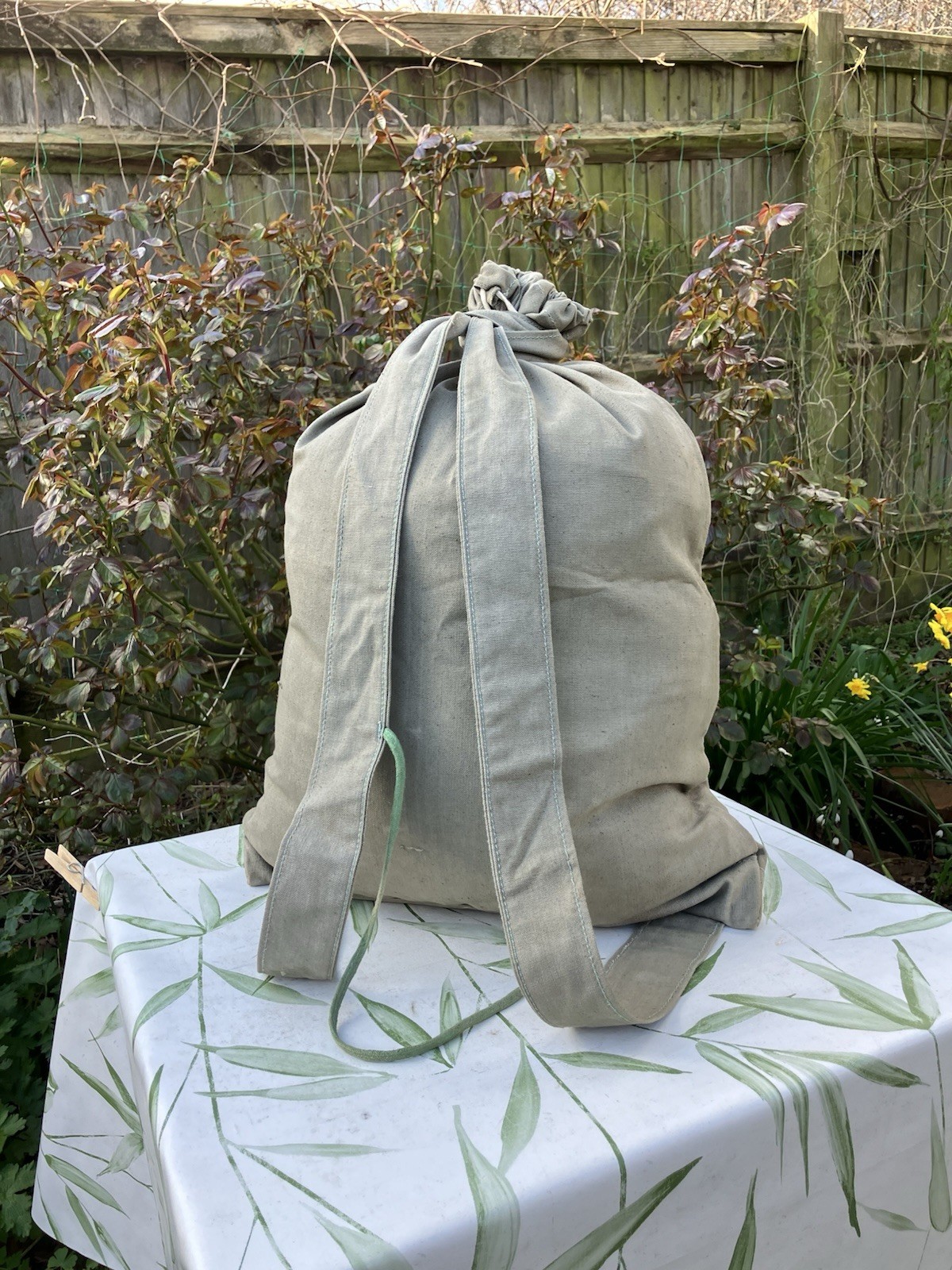 Vintage WW2 Red Army Style Rucksack Veshmeshok Canvas Bag Russian? Bulgarian? GC