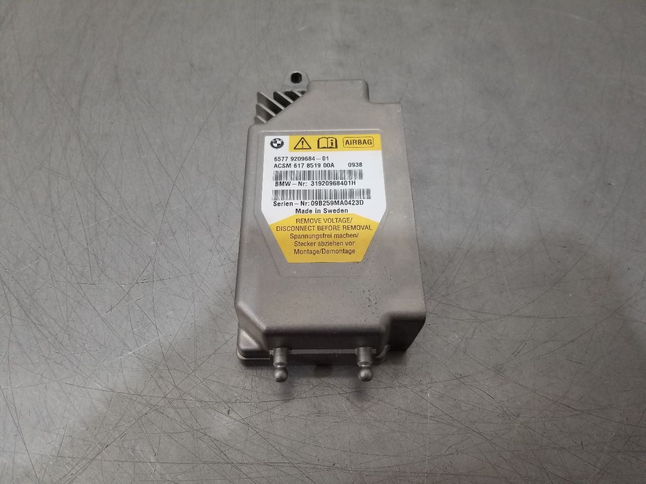 10 2010 BMW 550I GT SRS RESTRAINT CONTROL MODULE 6577920968401