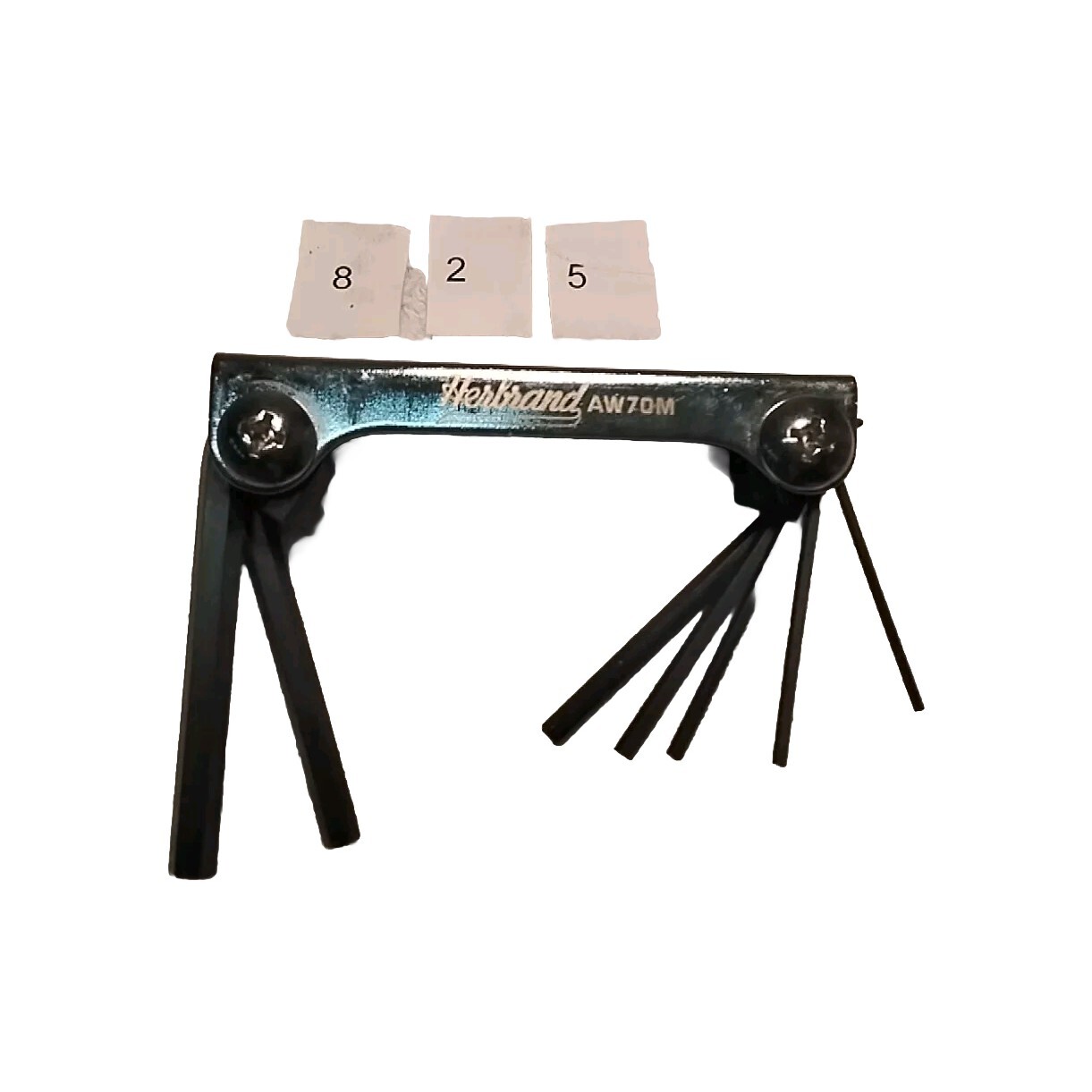 7Pc METRIC FOLDING HERBRAND HEX KEY SET USA 🇺🇸