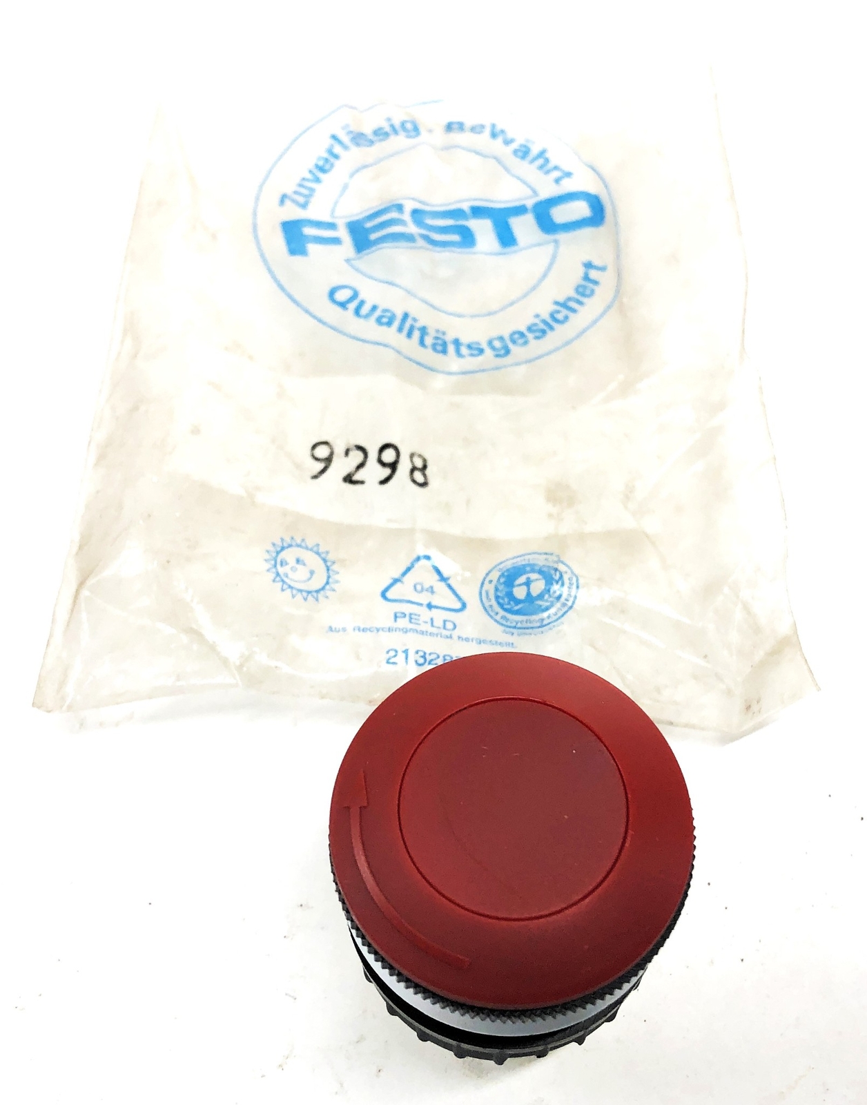 Festo Mushroom Push Button 9298 NOS