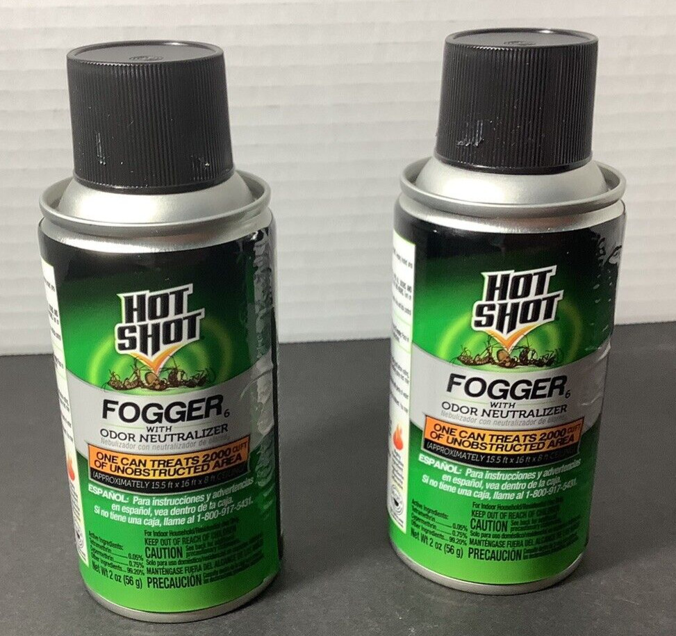 NEW Hot Shot Fogger 6 With Odor Neutralizer Contains 2 2 oz. Foggers NOT IN BOX