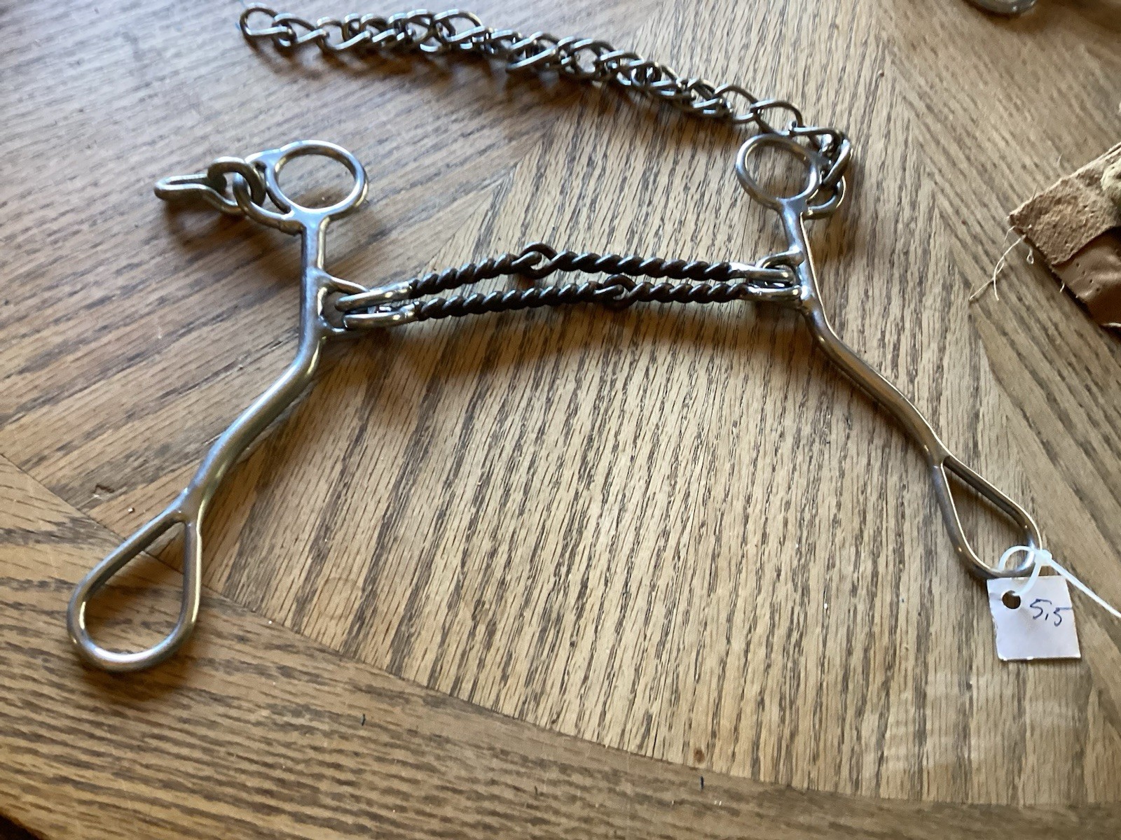 5 1/3” Double Twisted Wire Snaffle Bit