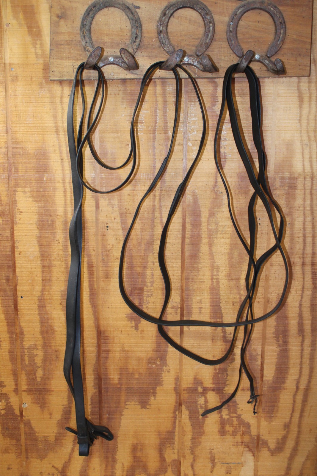 Buckle End Black Leather Driving Lines