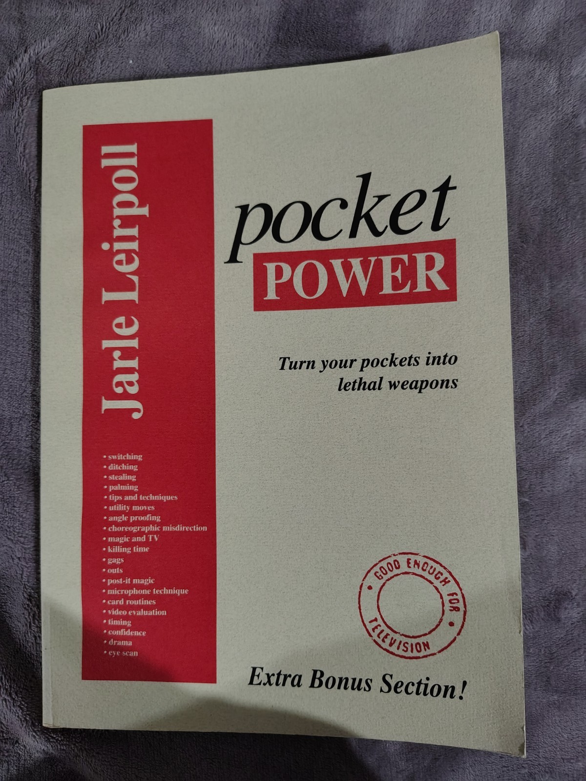 Pocket Power By Jarle Leirpoll - Magic Trick Book
