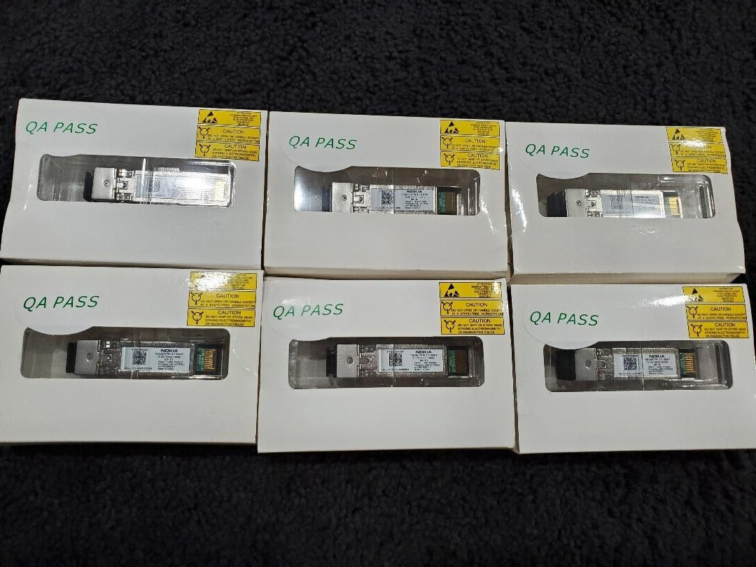 Nokia 1AB410060001 10.3G 10km I-temp SFP LC (NEW IN MANUFACTURER BOX) LOT OF 6