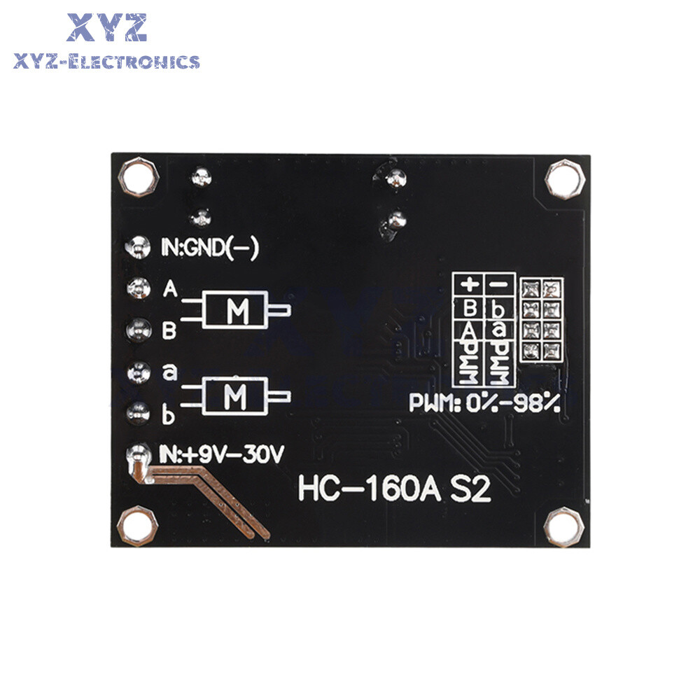 9V-30V 60A Dual PWM DC Motor Driver Module High Power H-Bridge Speed Controller
