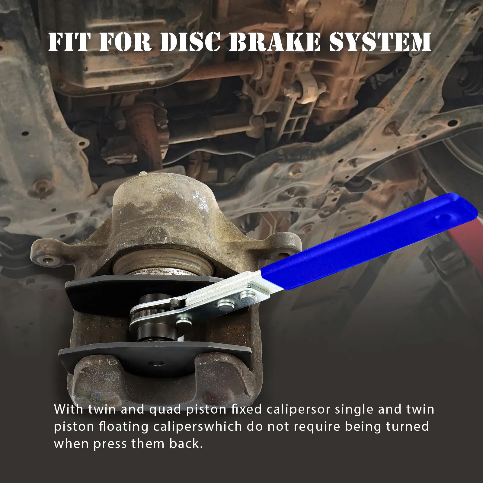 Brake Caliper Compression Tool Brake Caliper Tool Spreader Hand Tool & 2 Hangers