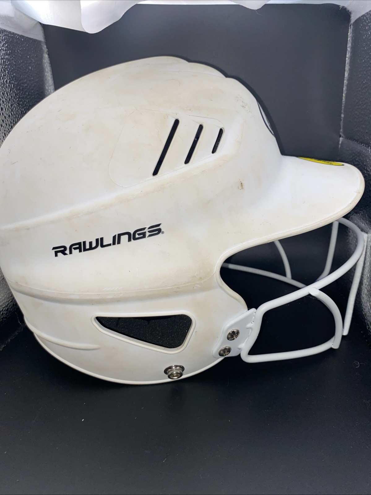 Rawlings Coolflo Fastpitch Softball Helmet Face Guard White 6.5-7.5