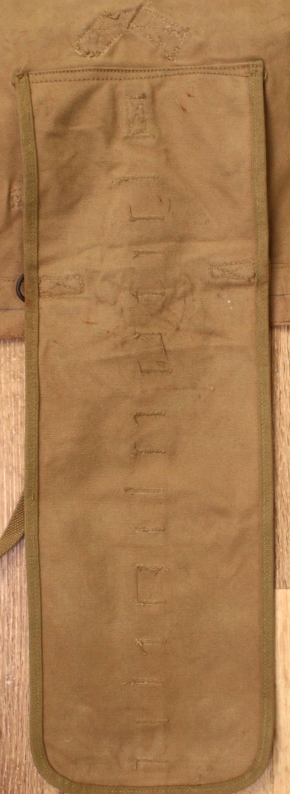 Vtg WWII US Army M1928 Canvas Haversack Backpack 1942 Dated WW2