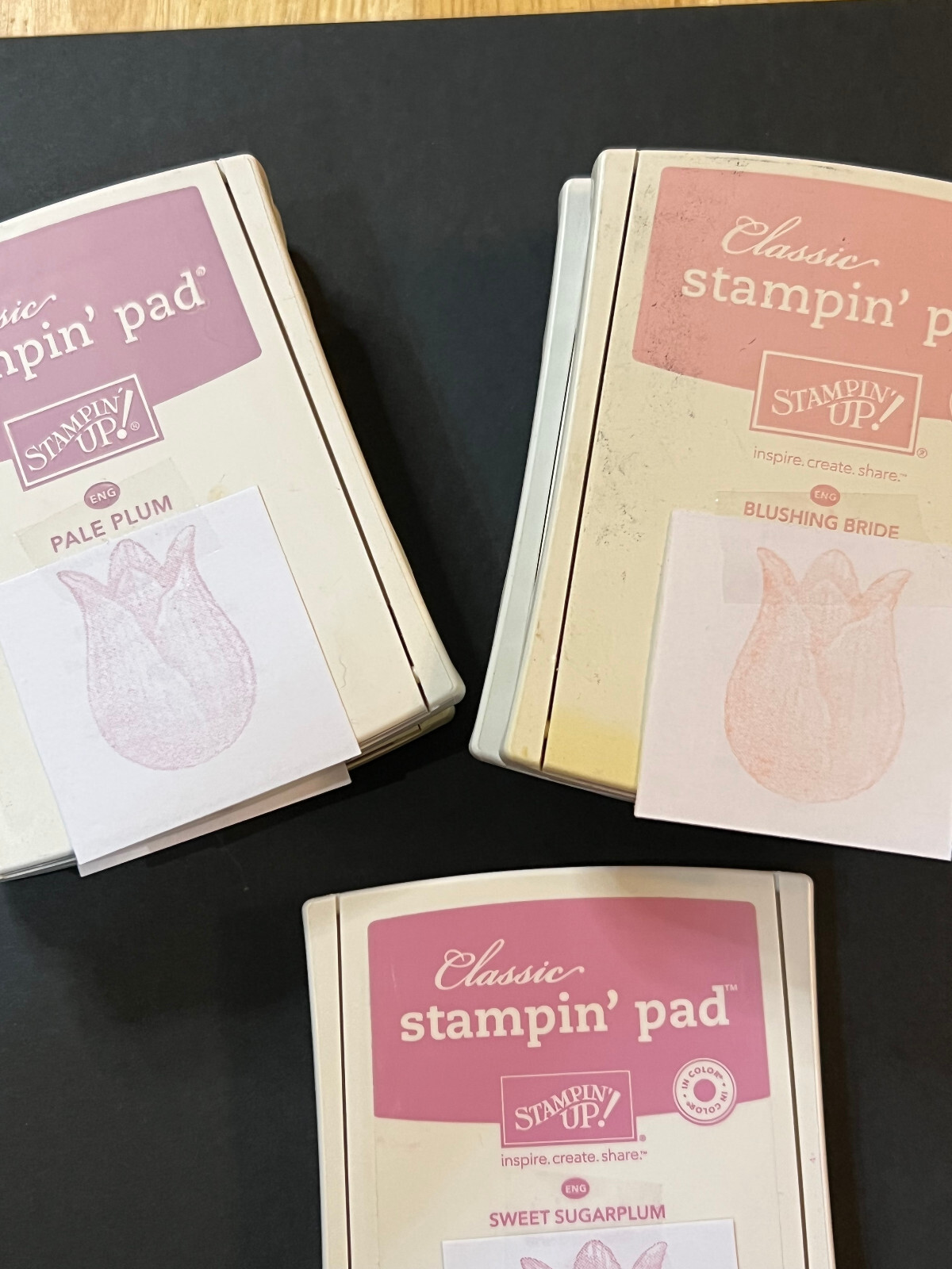 Classic Stampin Up Ink Pads U Choose Color This listing is for Pale Pink Colors