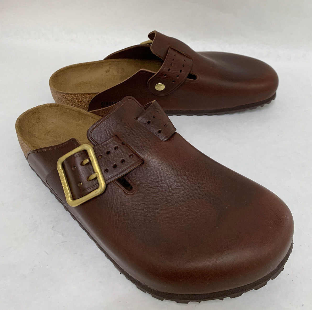Birkenstock New with Box Boston Bold Gap Roast Leather Regular Width Select Size