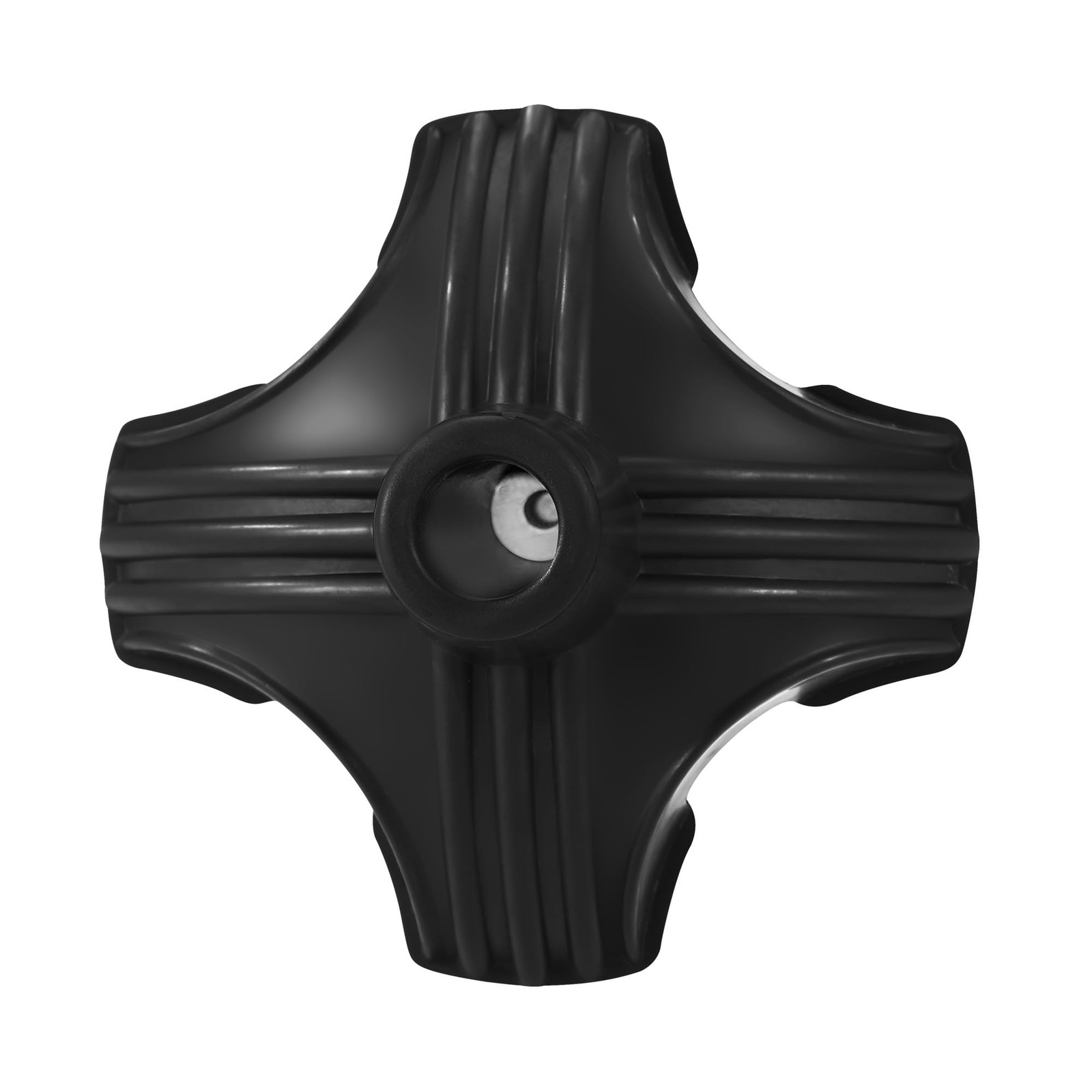 A.I.FORCE Cane Tip - Self Standing Foot Replacement, 5/8 inch, Black