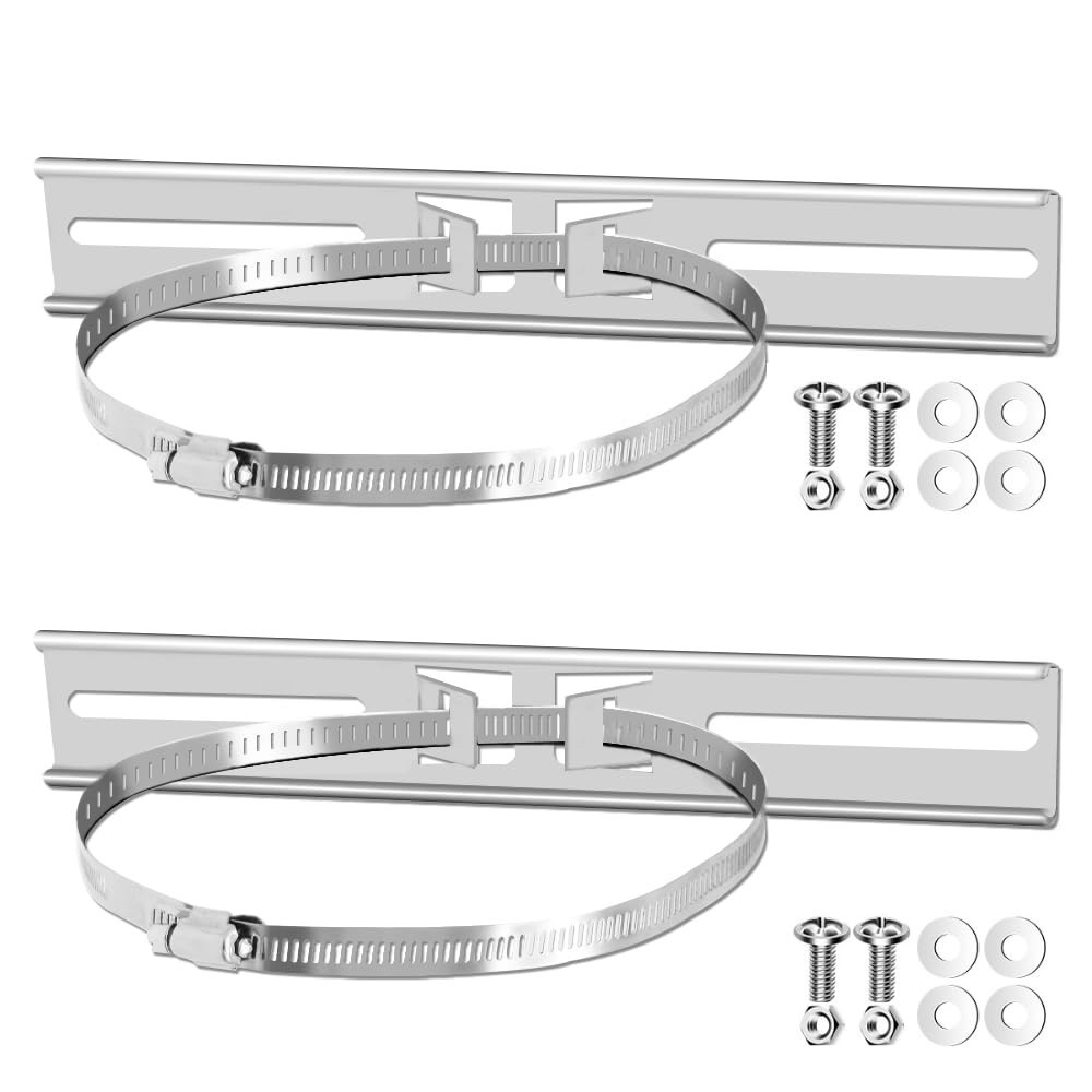 Stainless Steel Column Support Bracket Kit Fits 50–200mm Poles 25cm