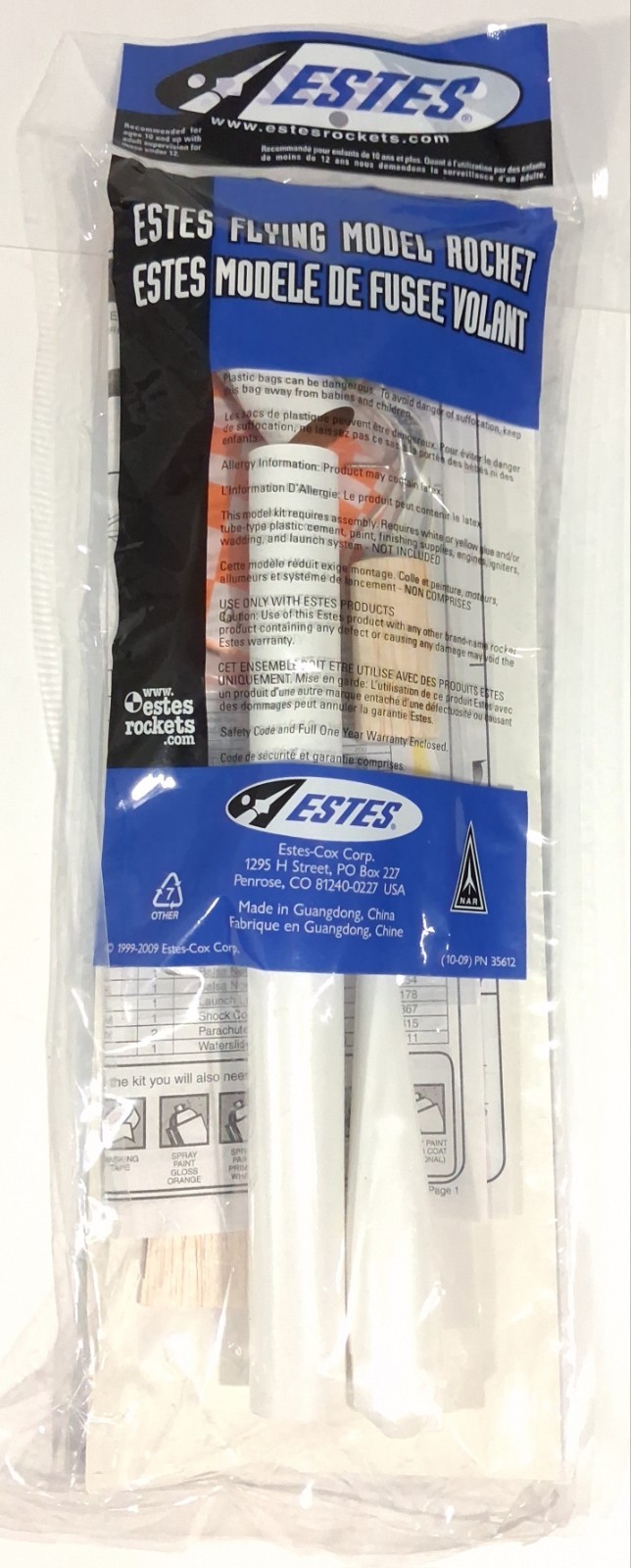 Estes Chuter-Two Flying Model Rocket Kit 3009