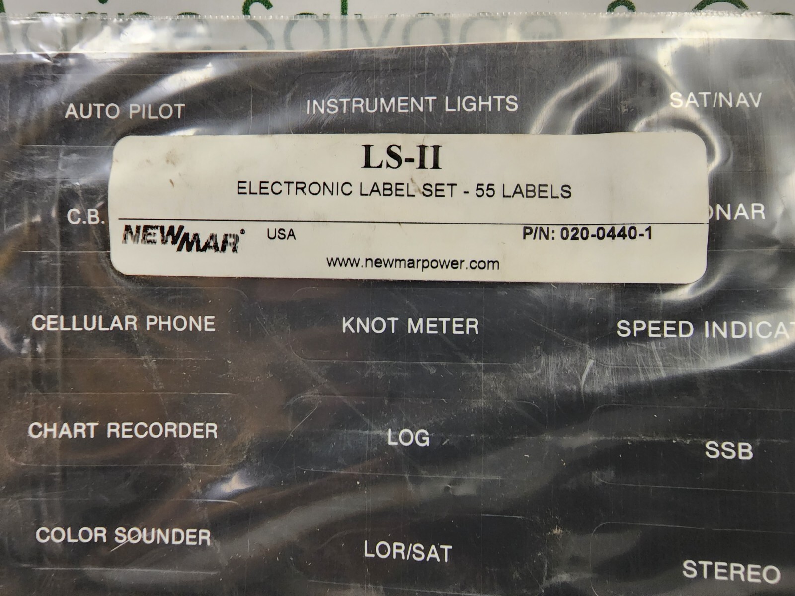 Newmar #020-0440-1 Eletronic Label Set - 55 Labels